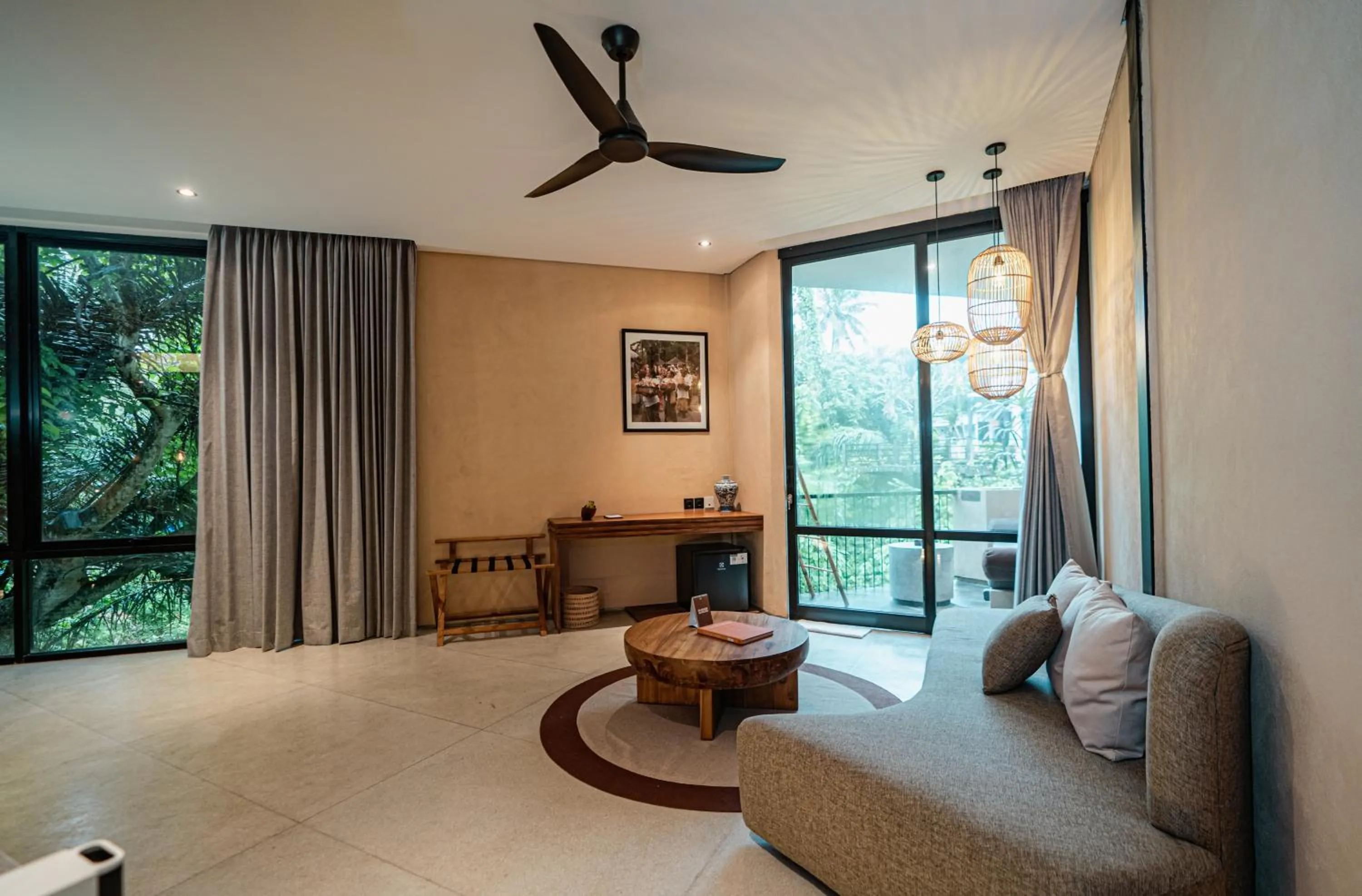 Seating area in Luwak Ubud Villa & Jungle Suite