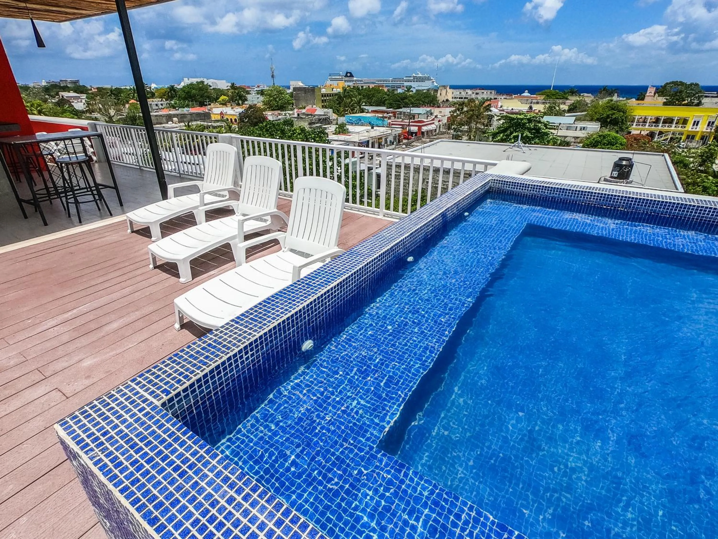 Pool view in Hotel Pal Cozumel