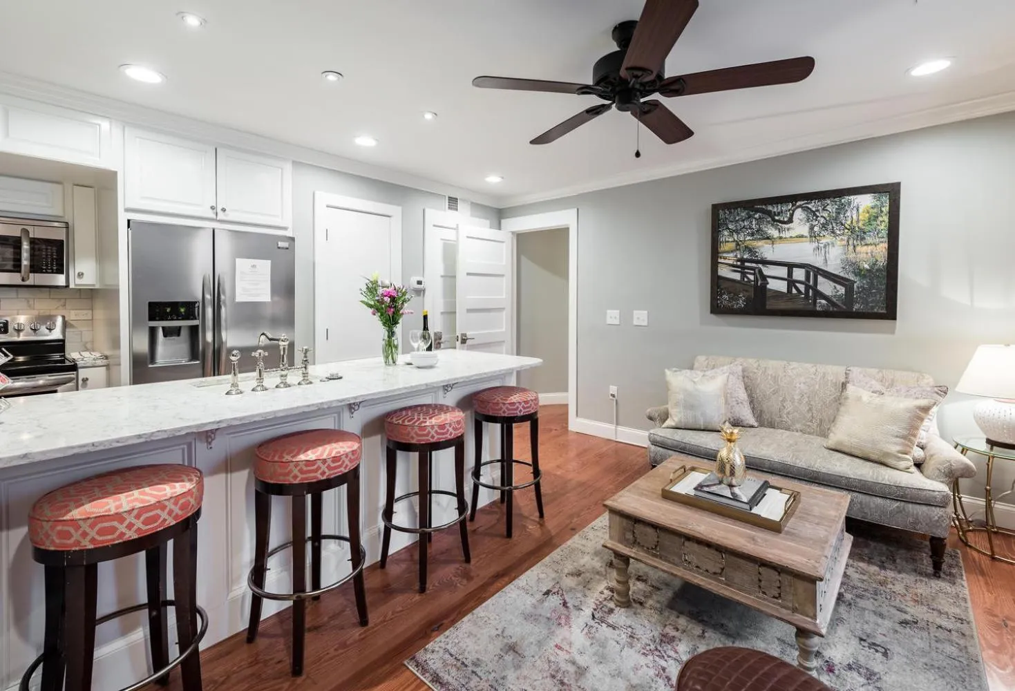 Living room in The Quarters on Vendue