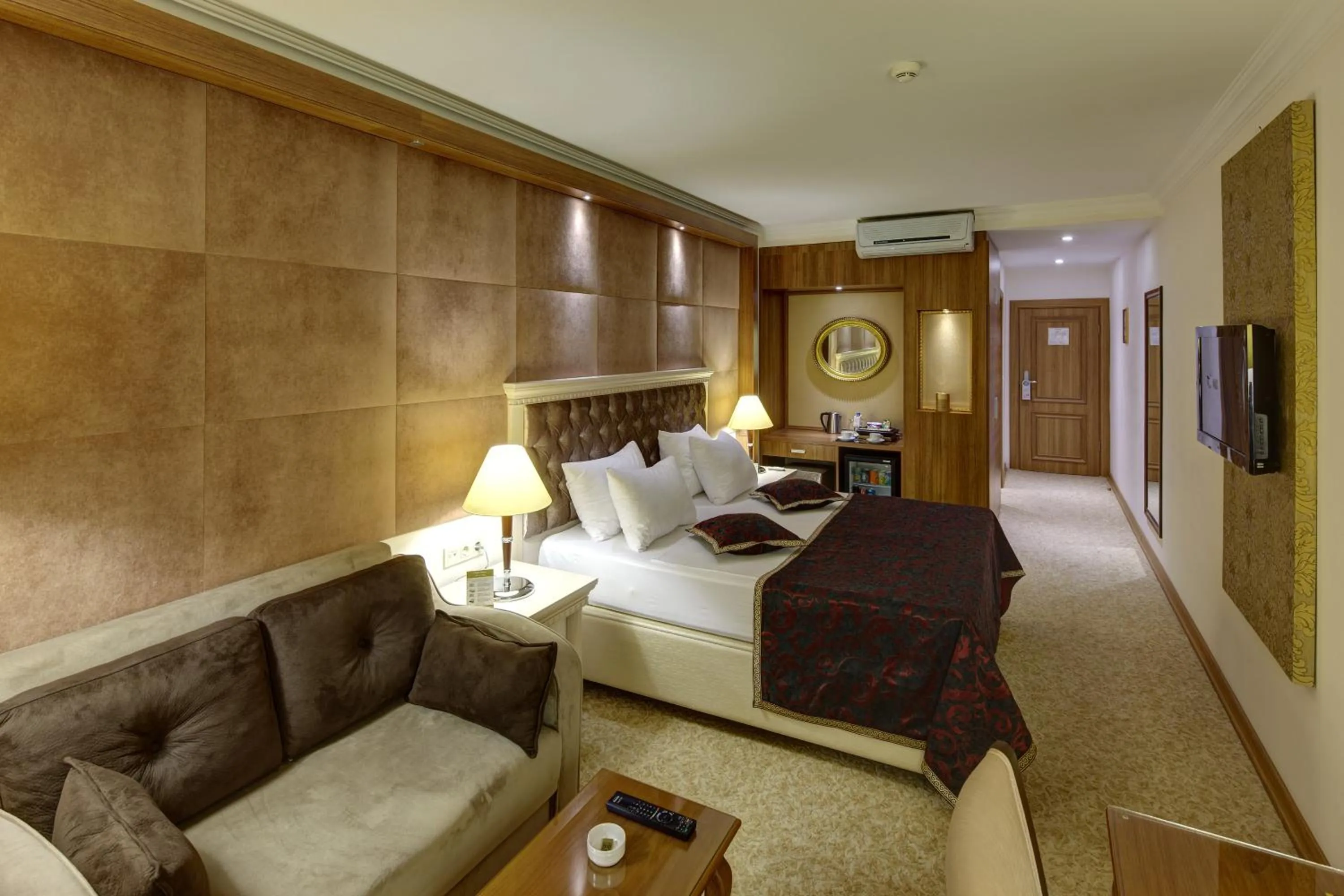 Bed in Buruciye Hotel