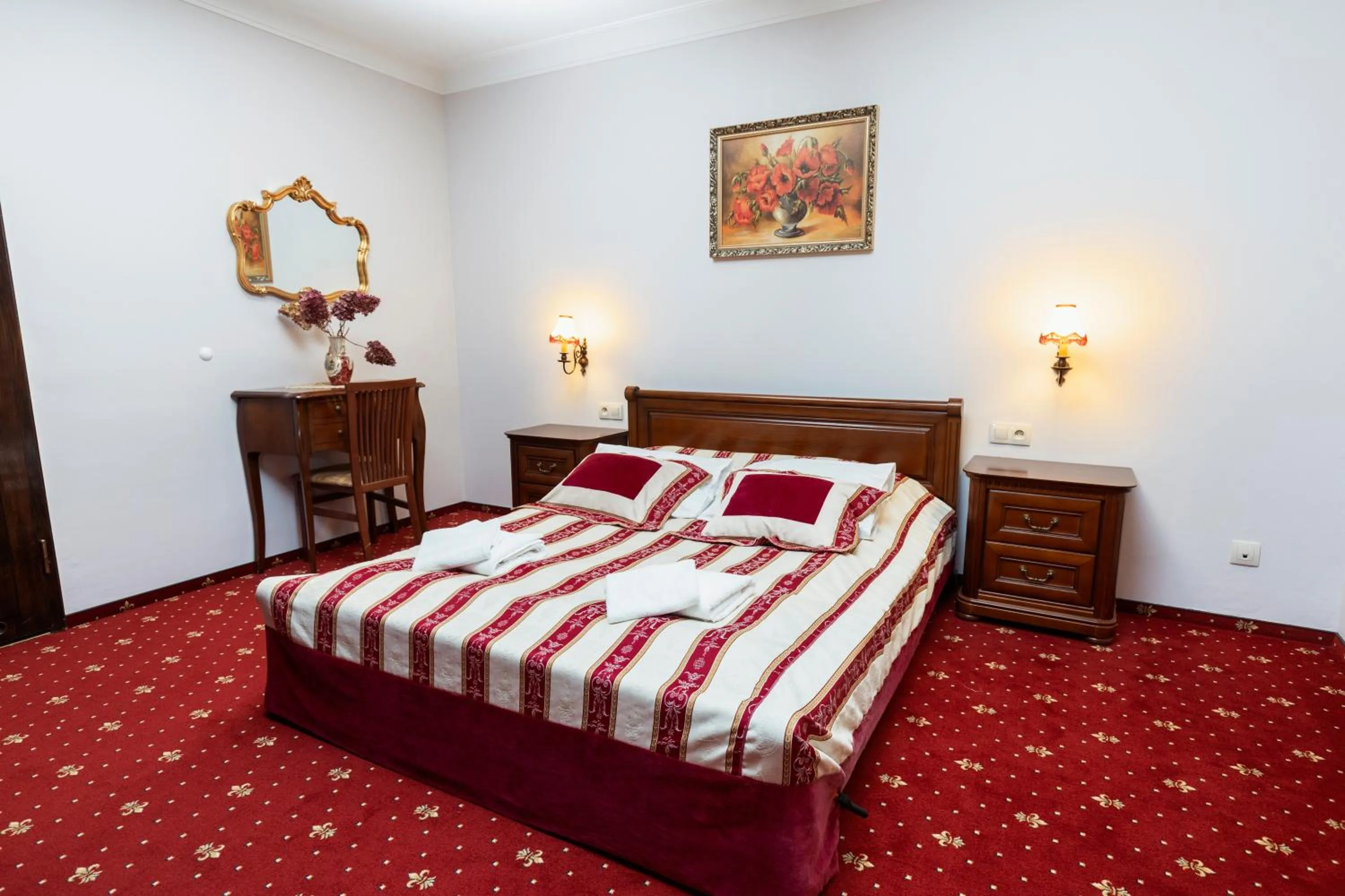 Bed in Villa Toscania-check in 24h