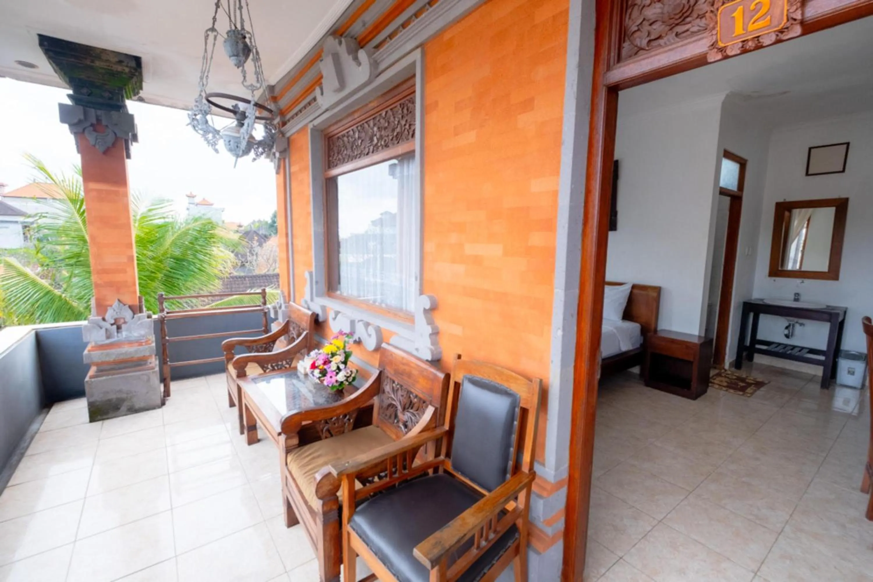 Seating area in Teba House Ubud by ecommerceloka - CHSE Certified