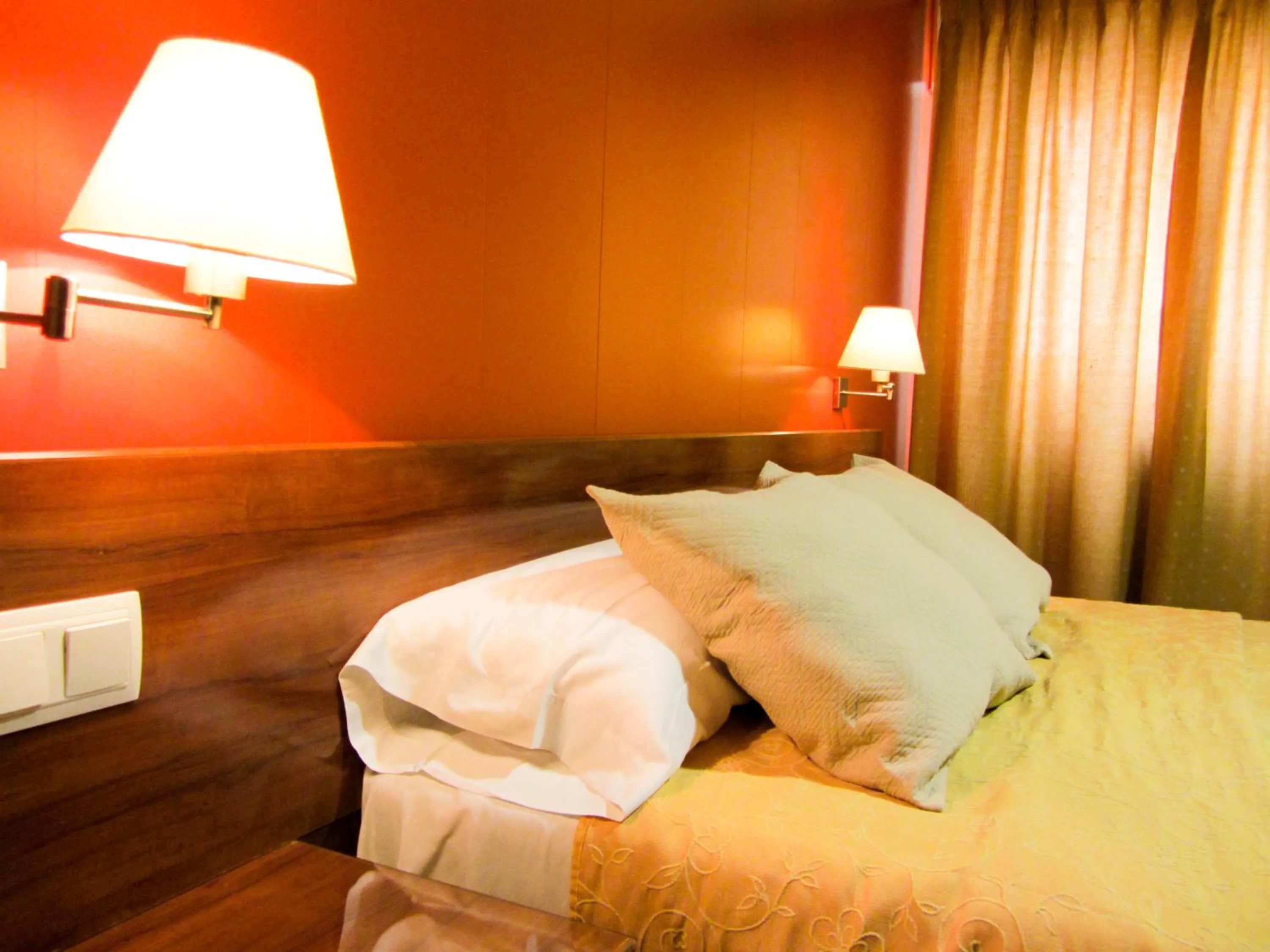 Decorative detail, Bed in Hotel Avenida