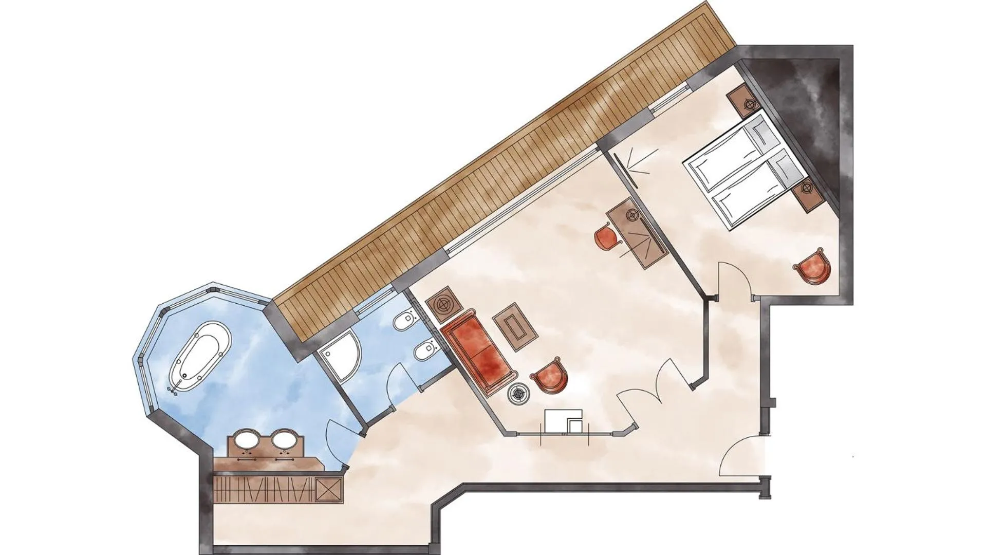 Floor plan in Adler Inn Tyrol Mountain Resort SUPERIOR