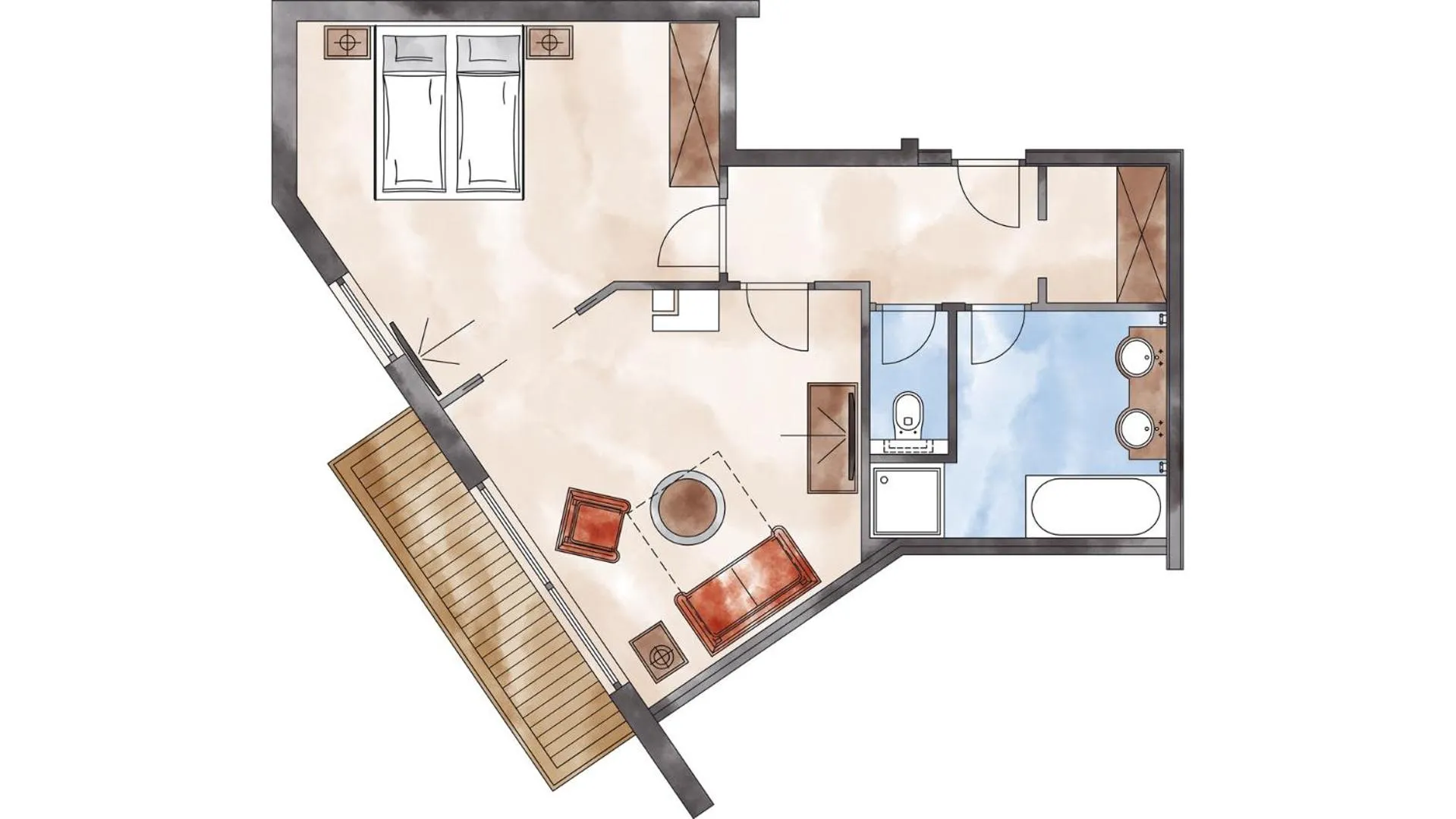 Floor plan in Adler Inn Tyrol Mountain Resort SUPERIOR