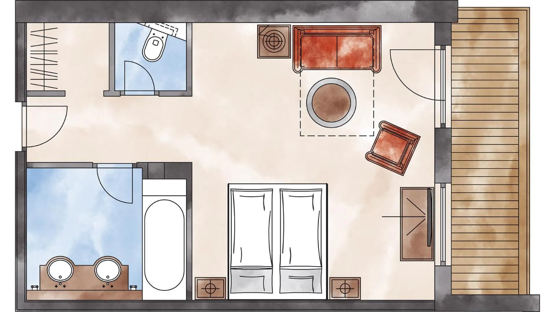 Floor plan in Adler Inn Tyrol Mountain Resort SUPERIOR