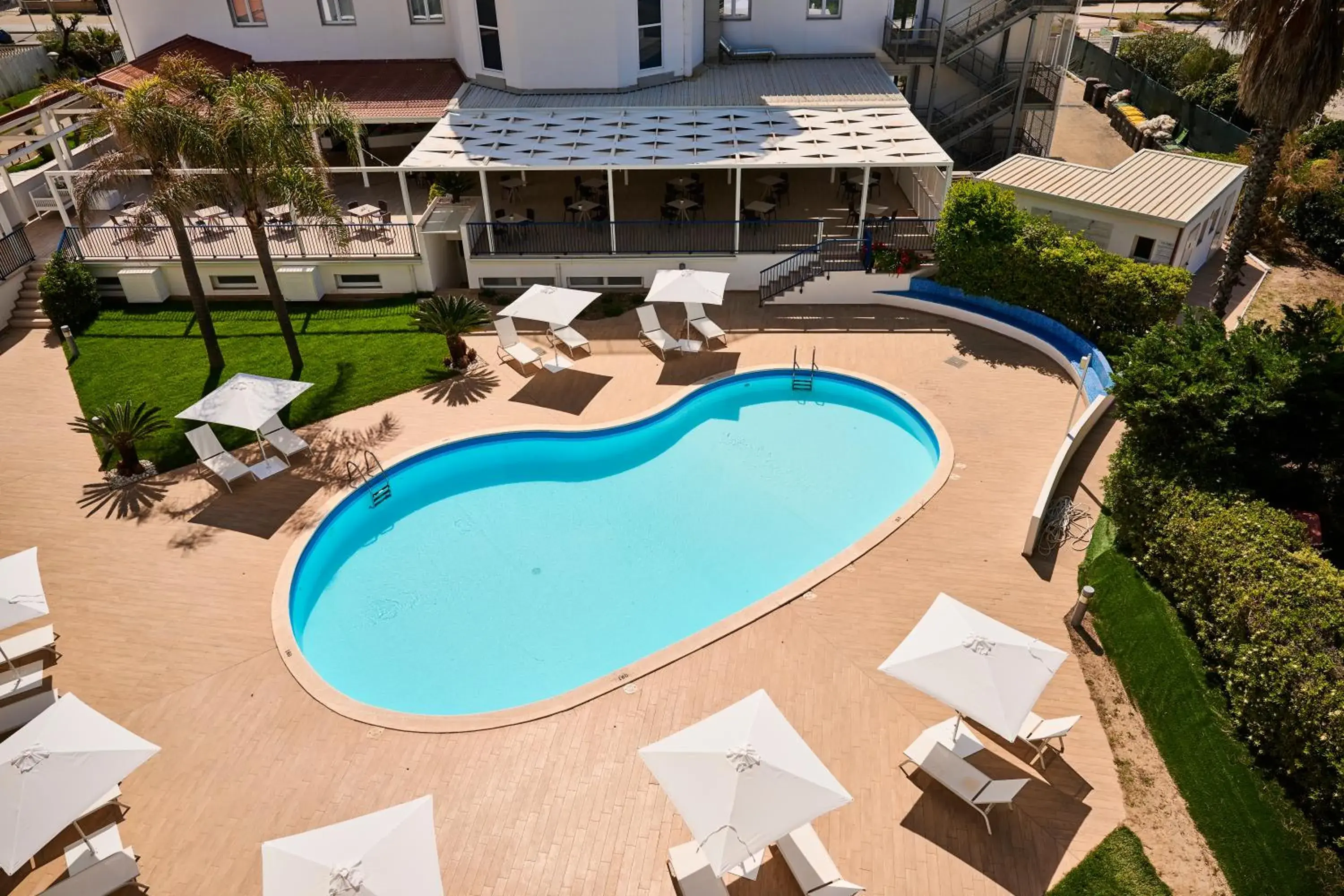 Pool view in Ticho's Greenblu Hotel Pool view in Ticho's Greenblu Hotel