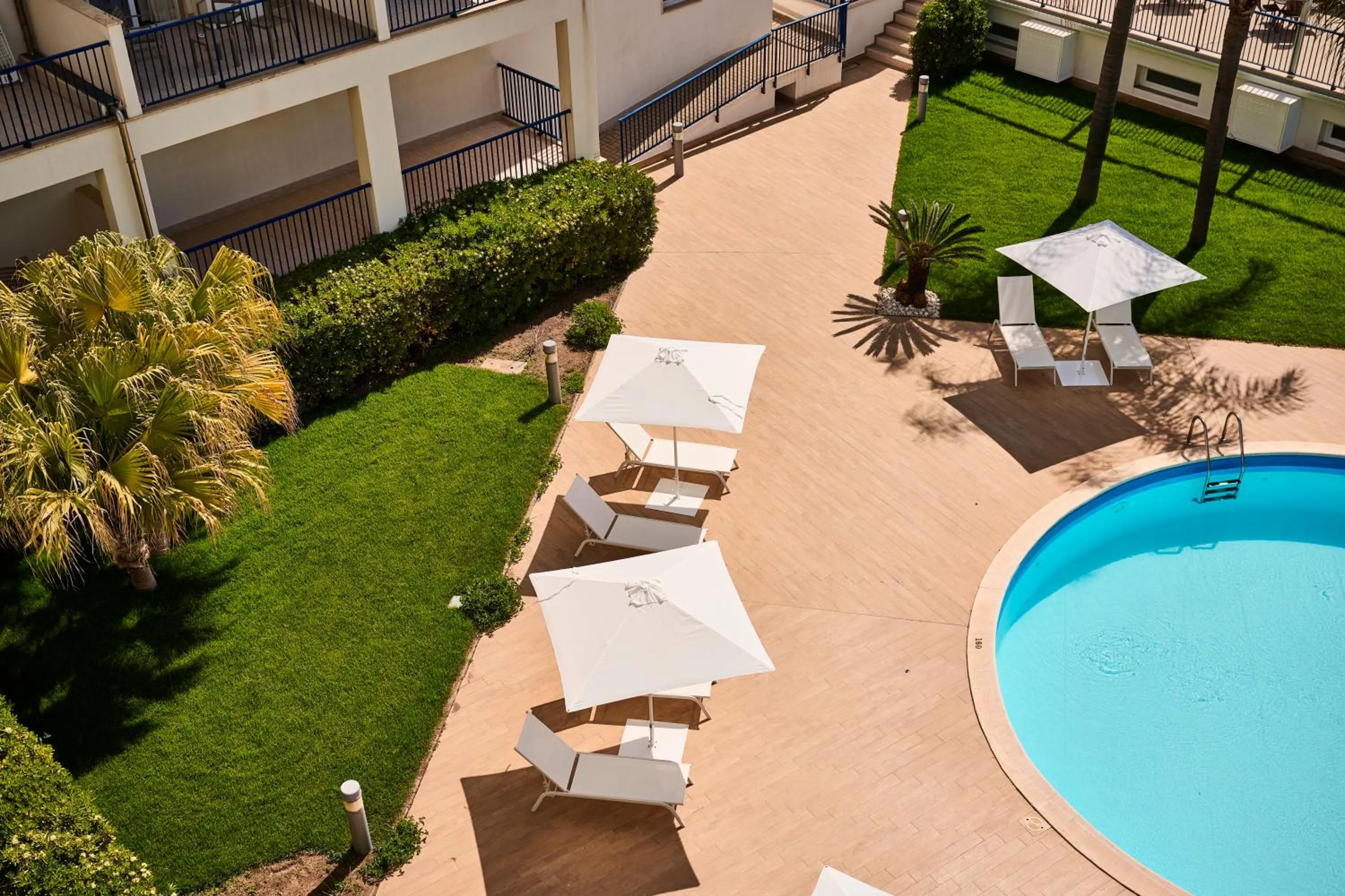Pool view in Ticho's Greenblu Hotel