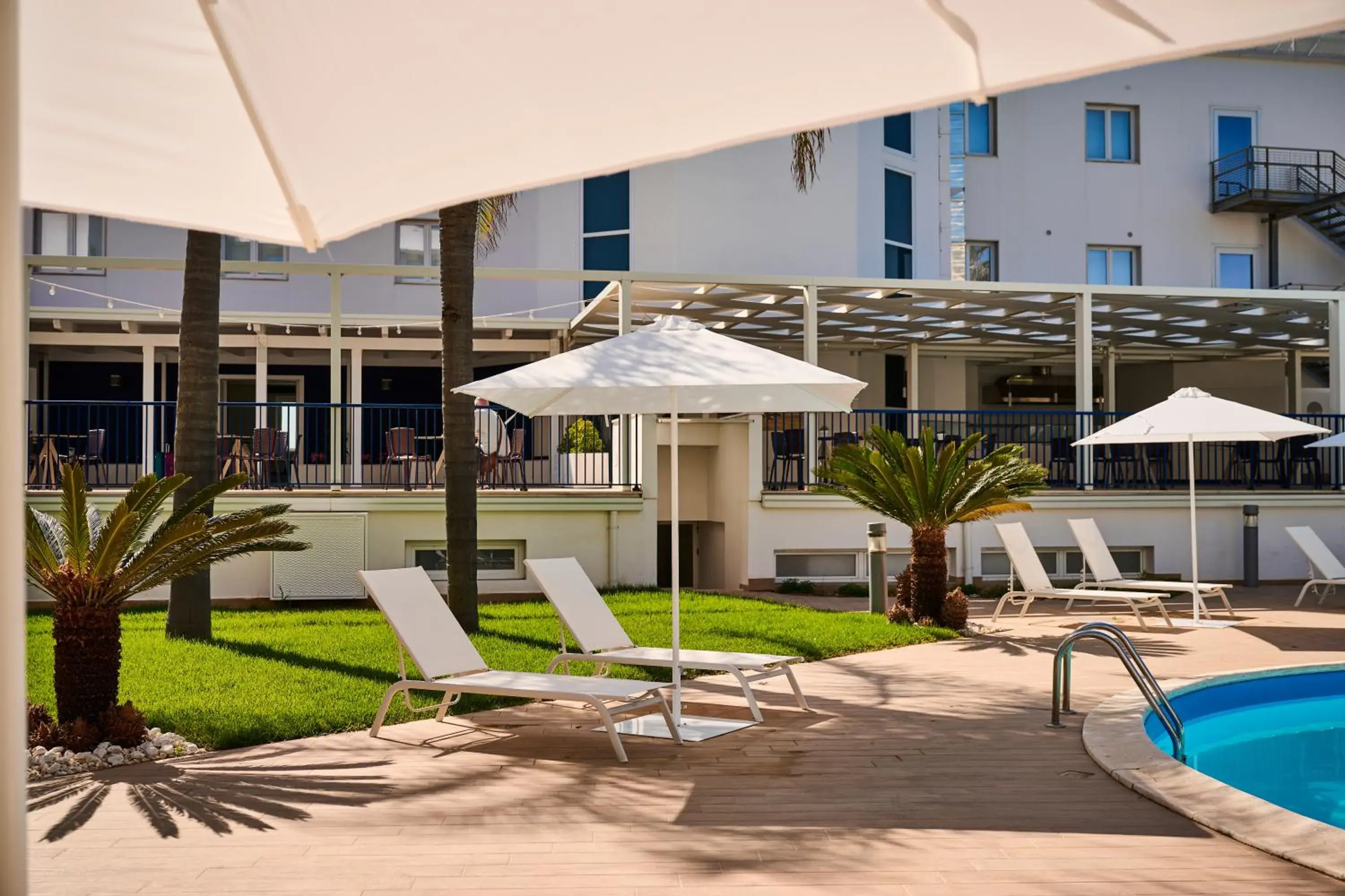 Pool view in Ticho's Greenblu Hotel Pool view in Ticho's Greenblu Hotel