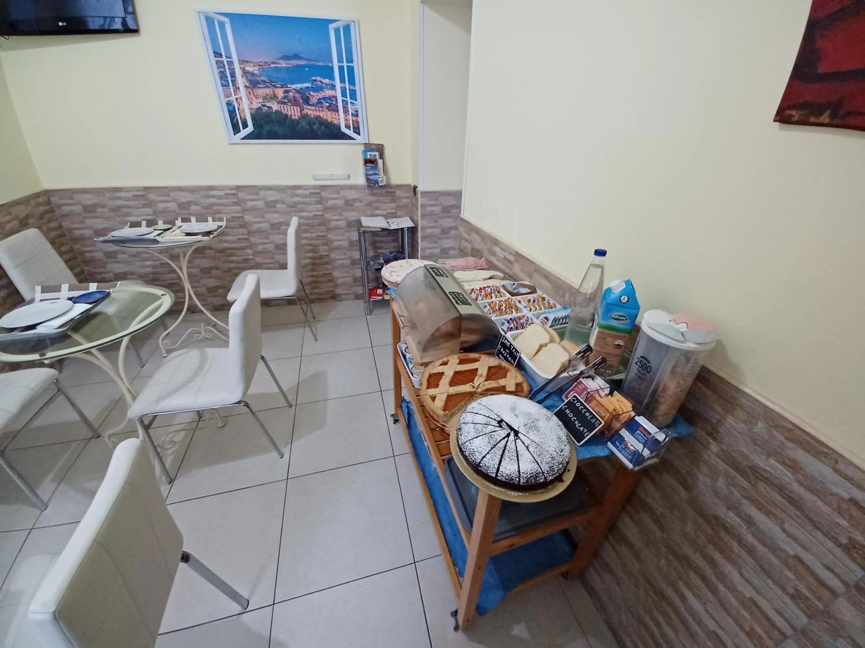 Living room in B&B Quattro Palazzi Napoli Centro