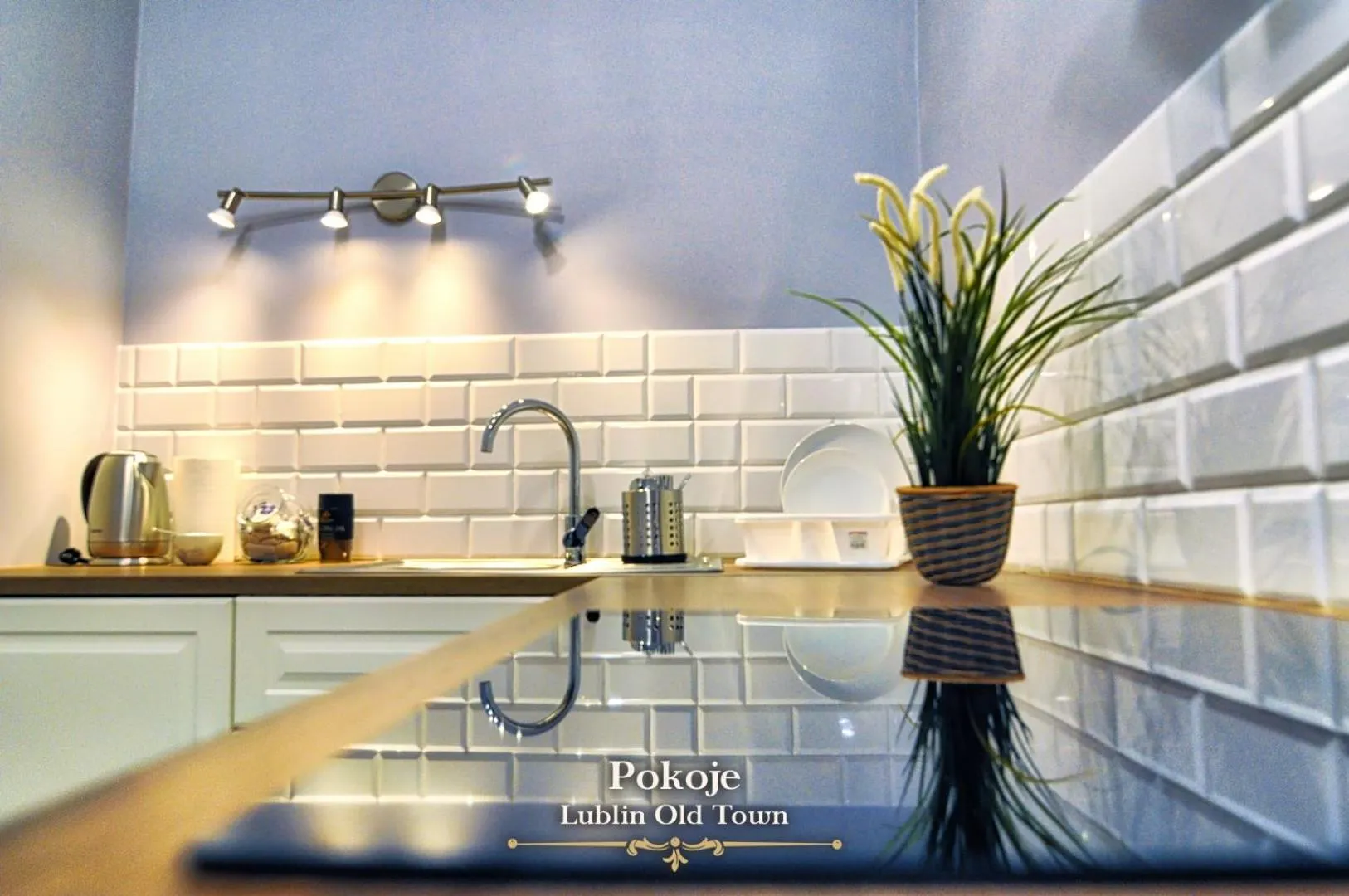 Communal kitchen in Lublin Old Town Rooms