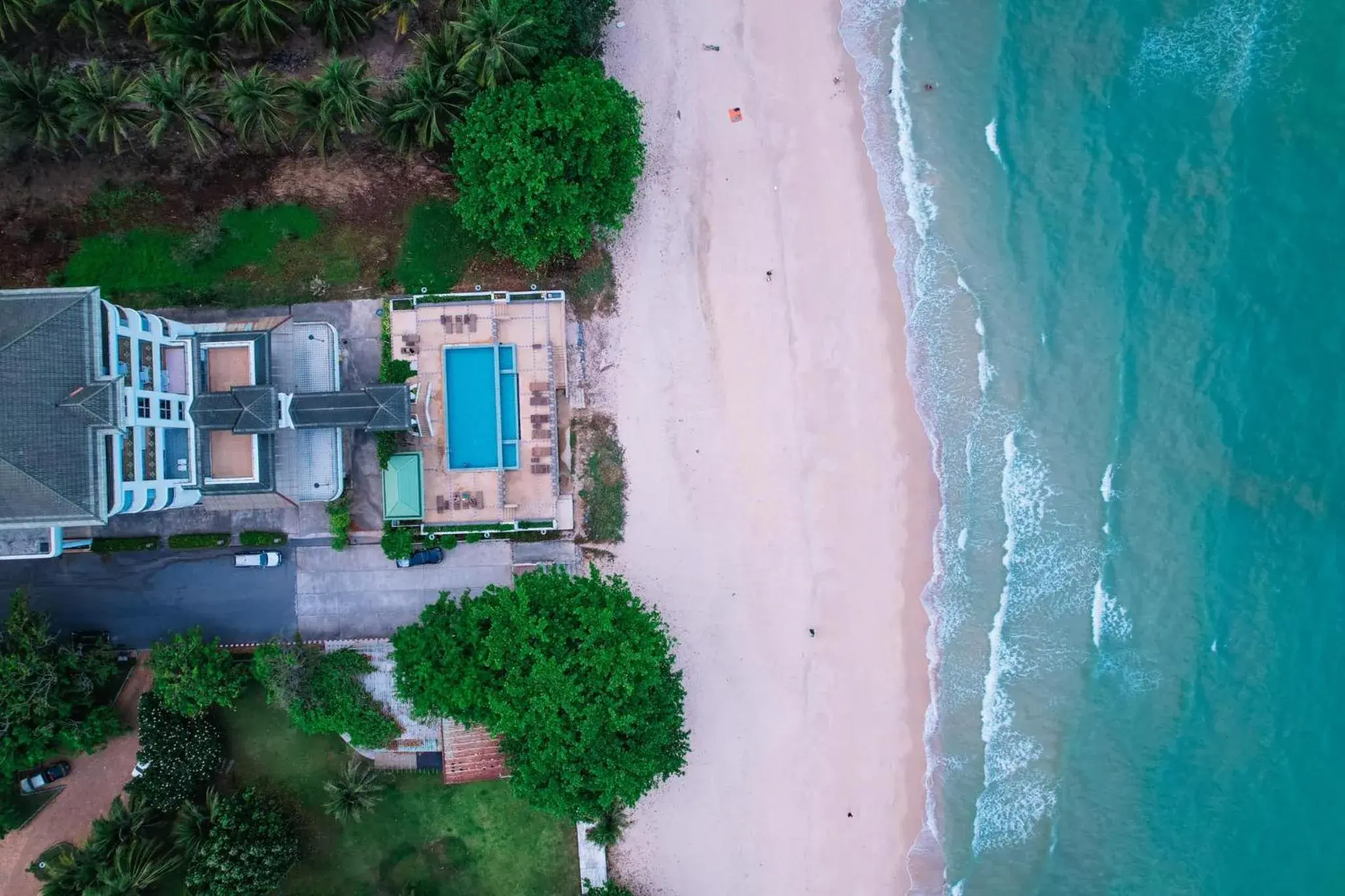 Bird's eye view in Khanom Golden Beach Hotel Bird's eye view in Khanom Golden Beach Hotel