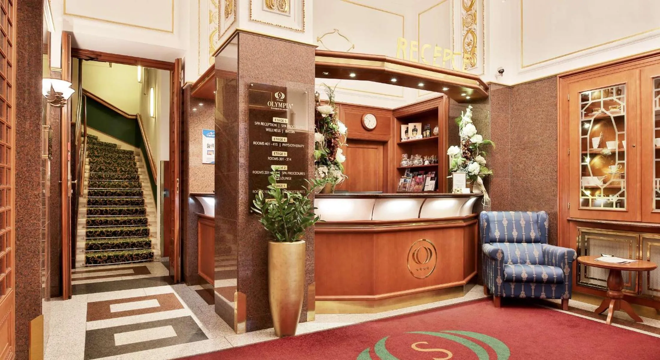 Lobby or reception in Olympia Wellness Hotel