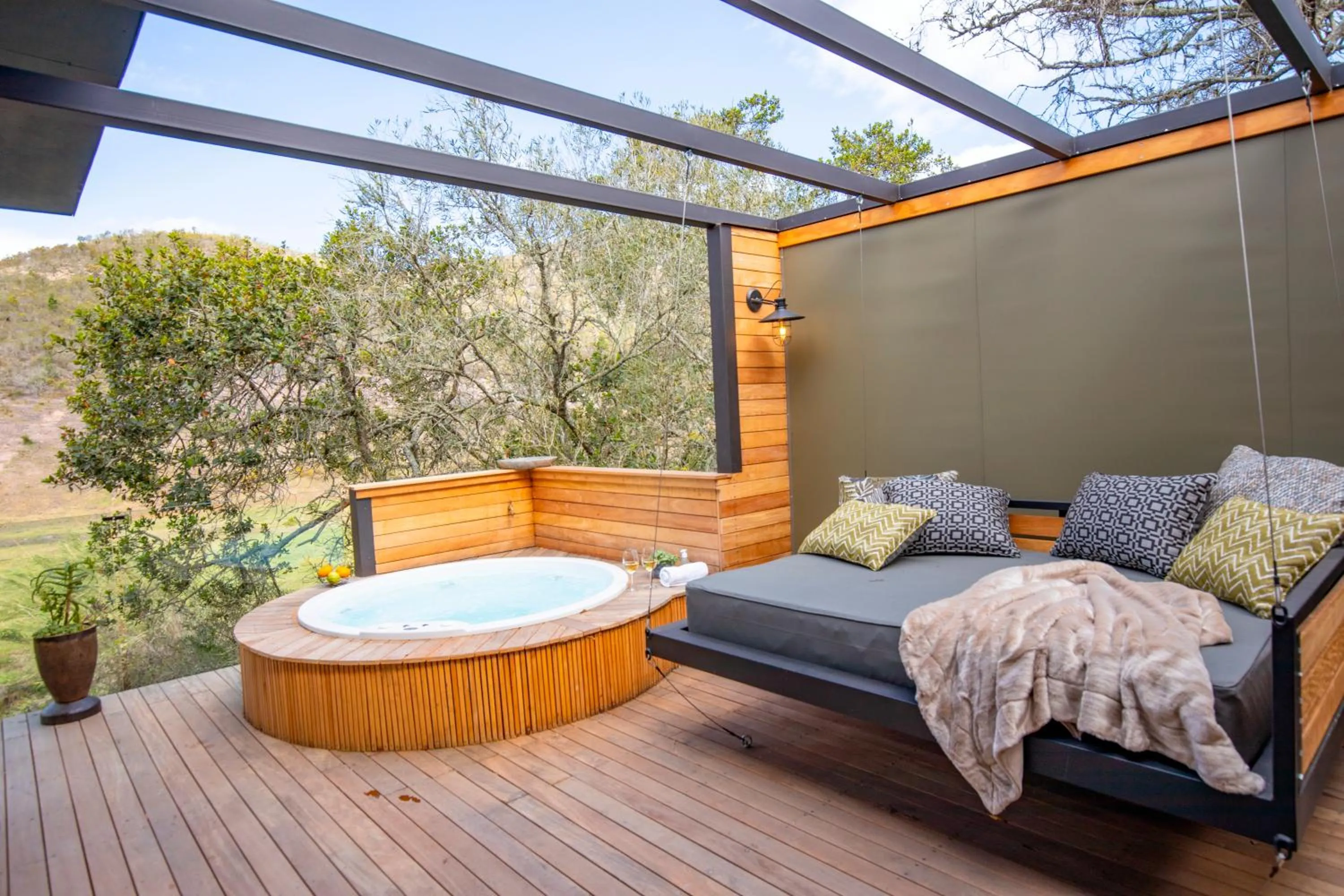 Bedroom in Botlierskop Tented Lodge
