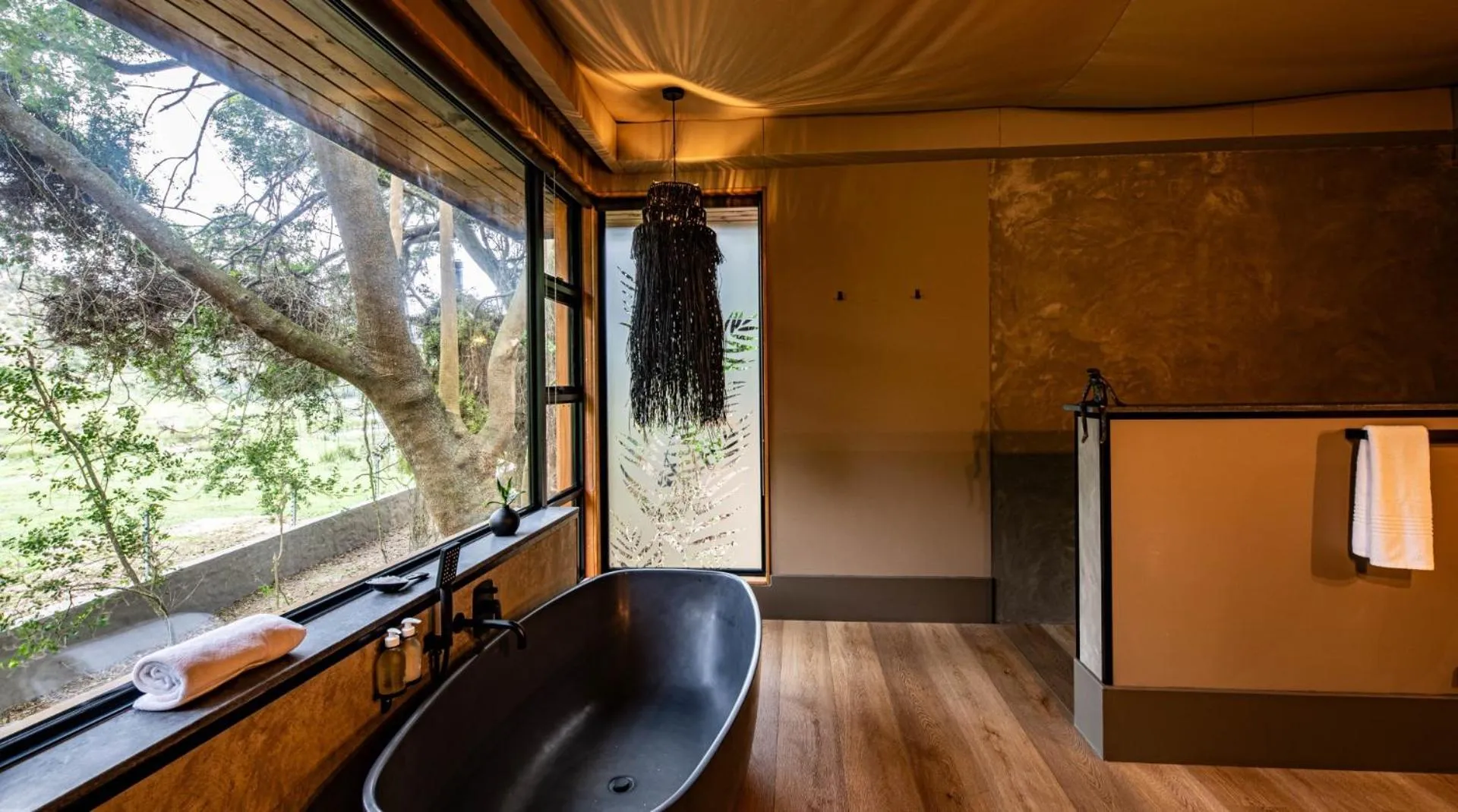 Bathroom in Botlierskop Tented Lodge