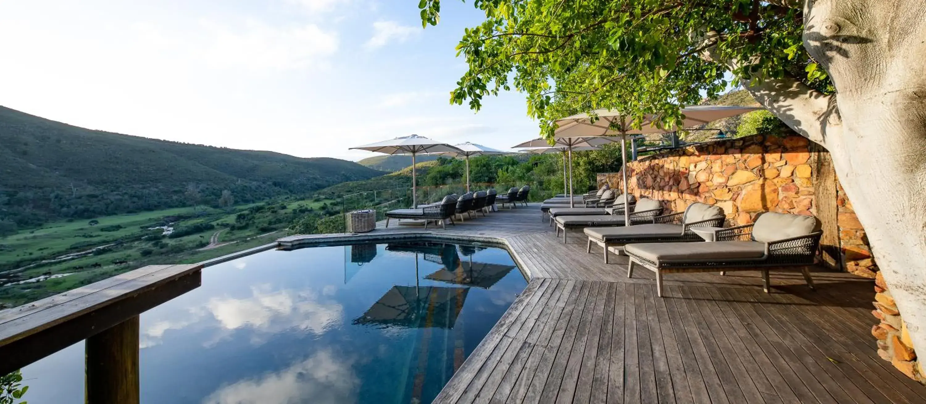 Swimming pool in Botlierskop Tented Lodge Swimming pool in Botlierskop Tented Lodge