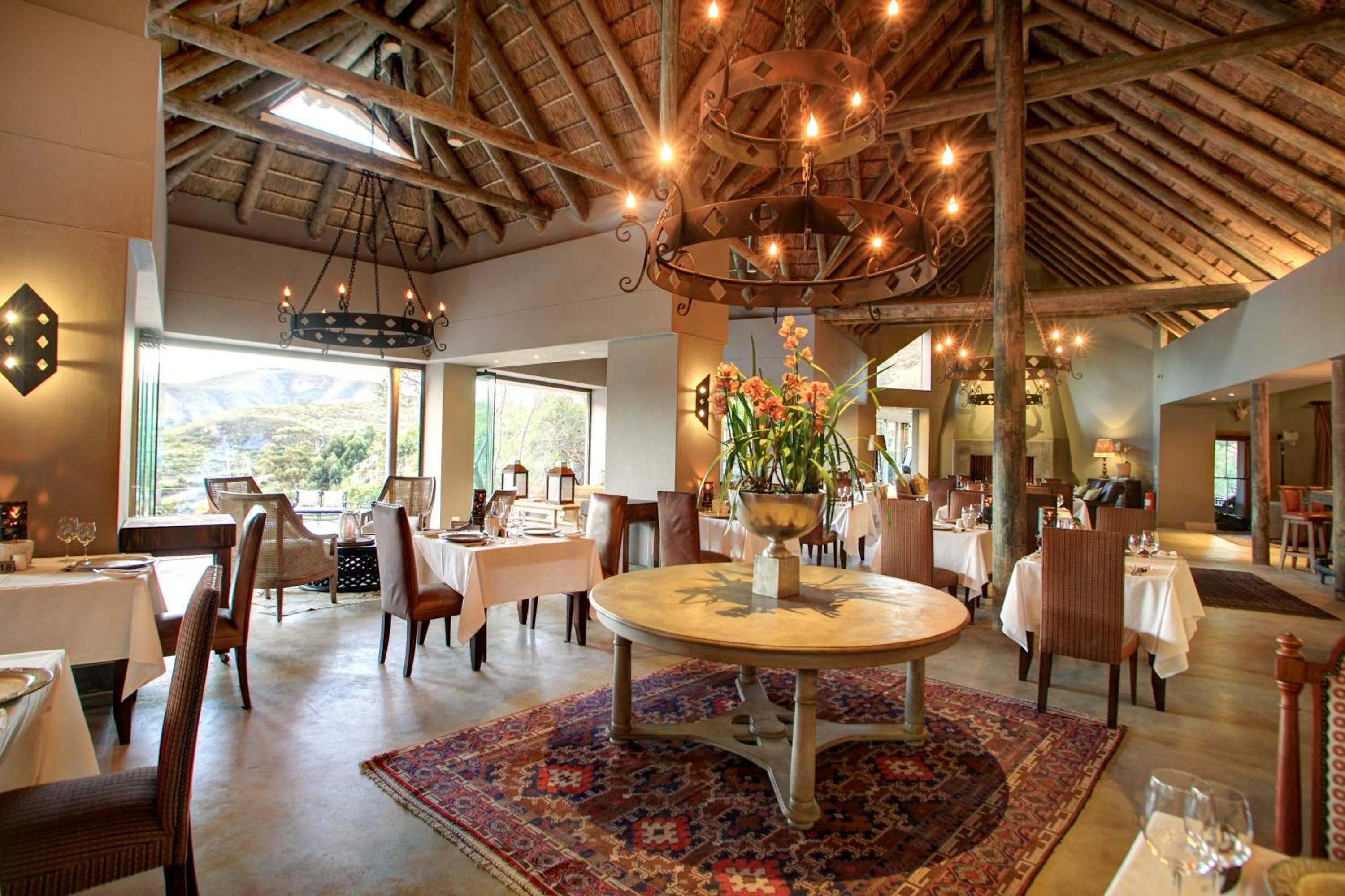 Restaurant/places to eat in Botlierskop Tented Lodge