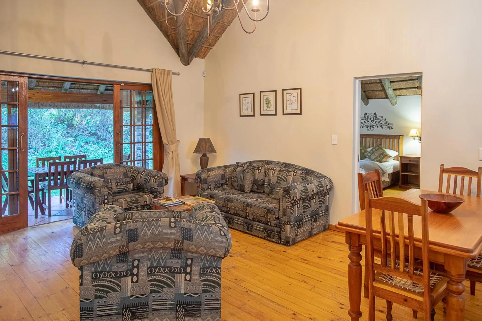 Living room in Coral Tree Cottages