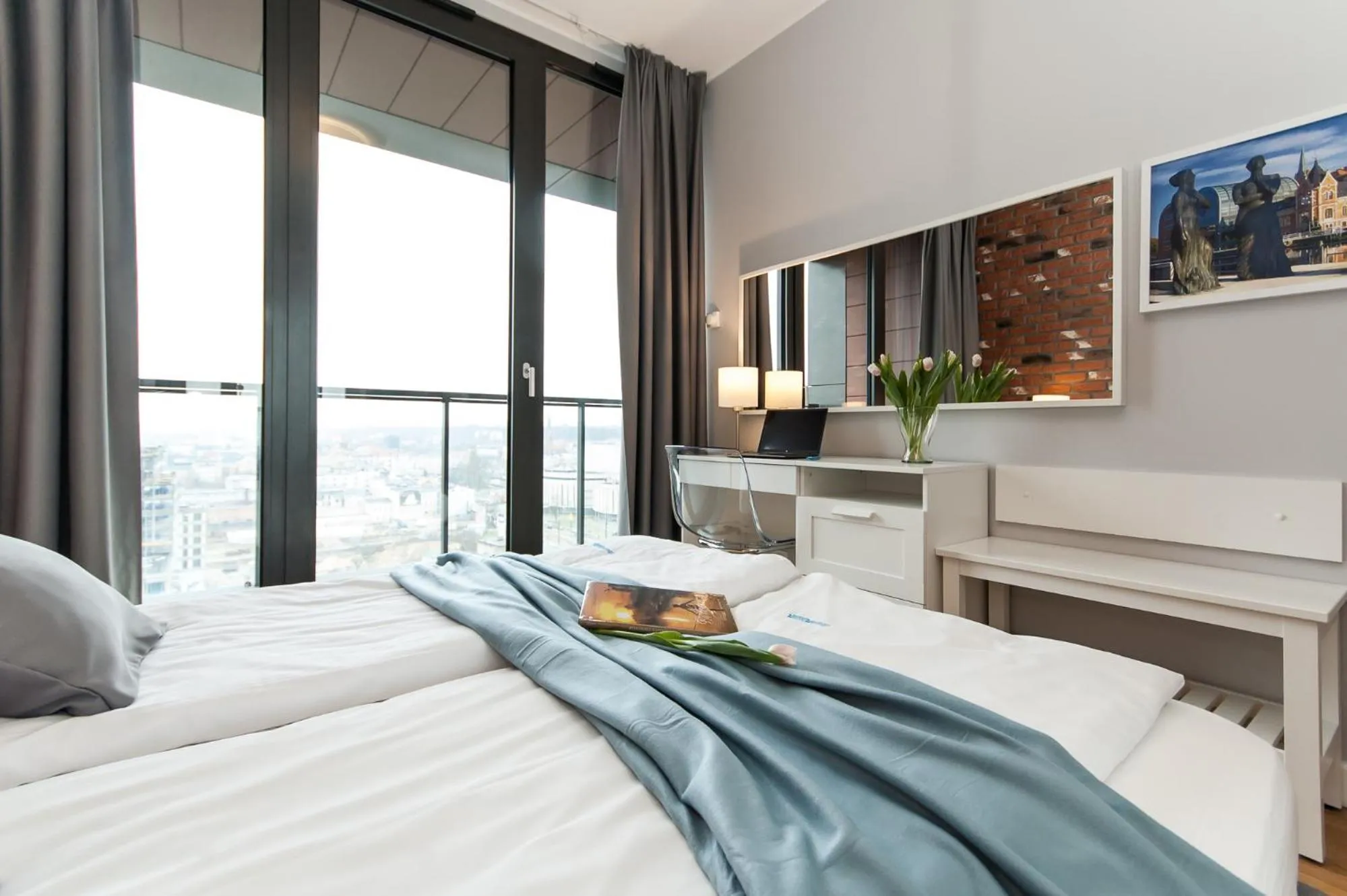 View (from property/room), Bed in Dream Team Nordic Haven