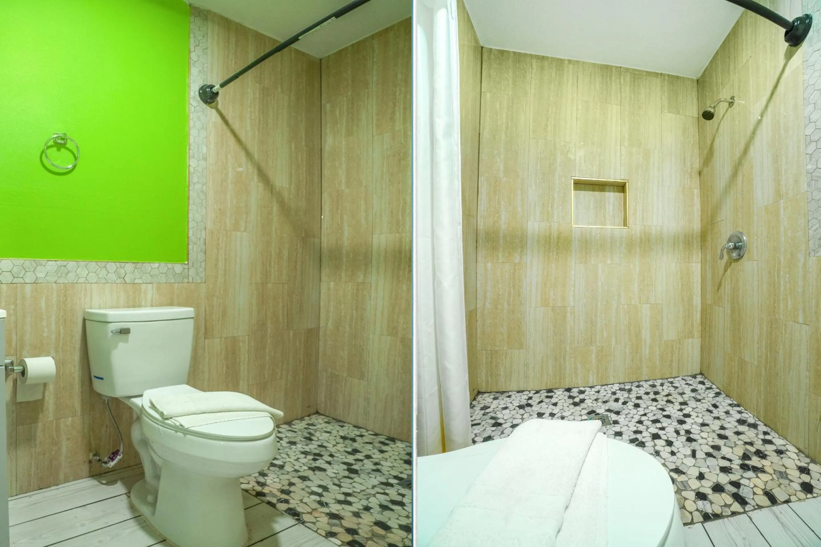 Bathroom in Plaza Motel Corpus Christi by OYO