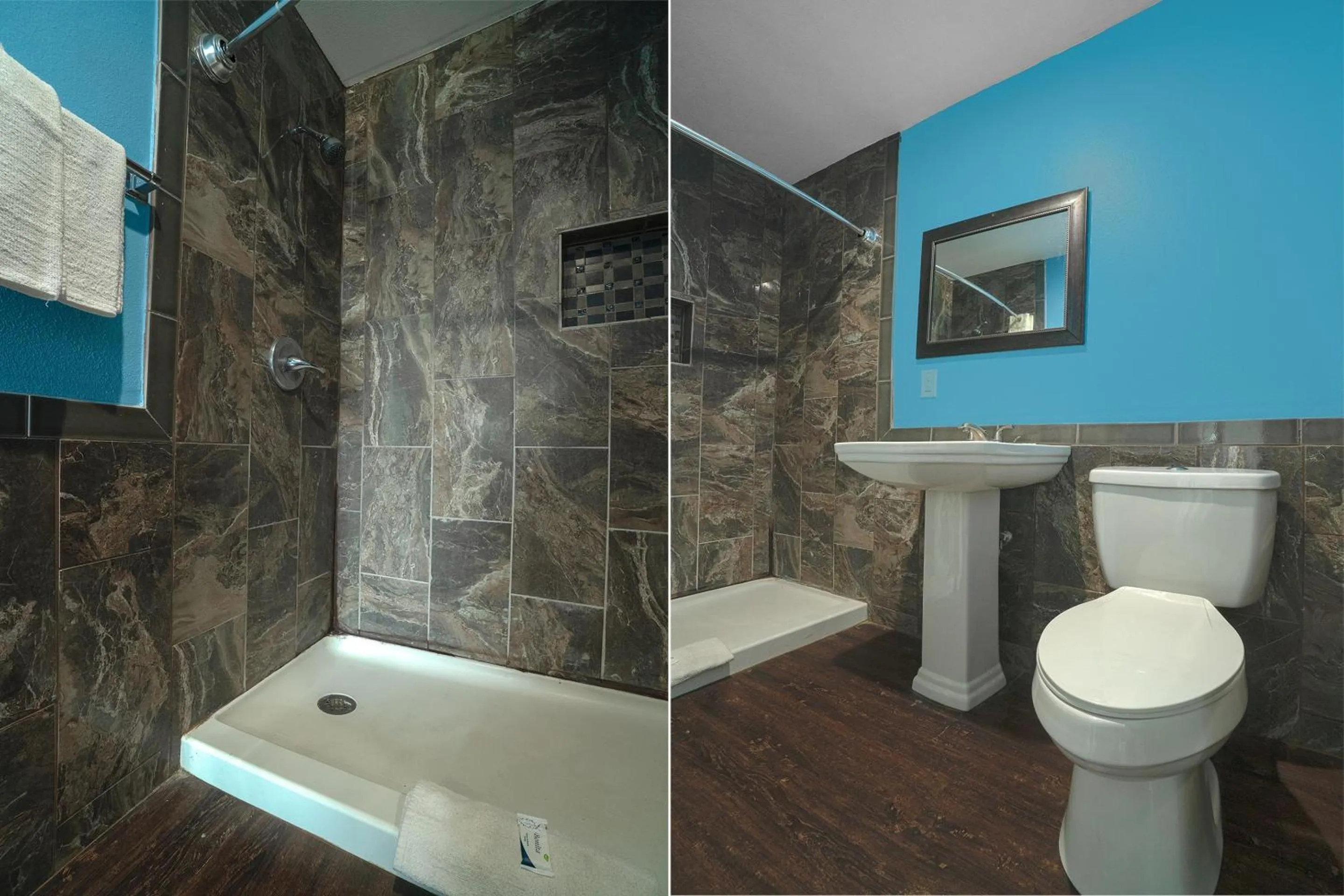 Bathroom in Plaza Motel Corpus Christi by OYO