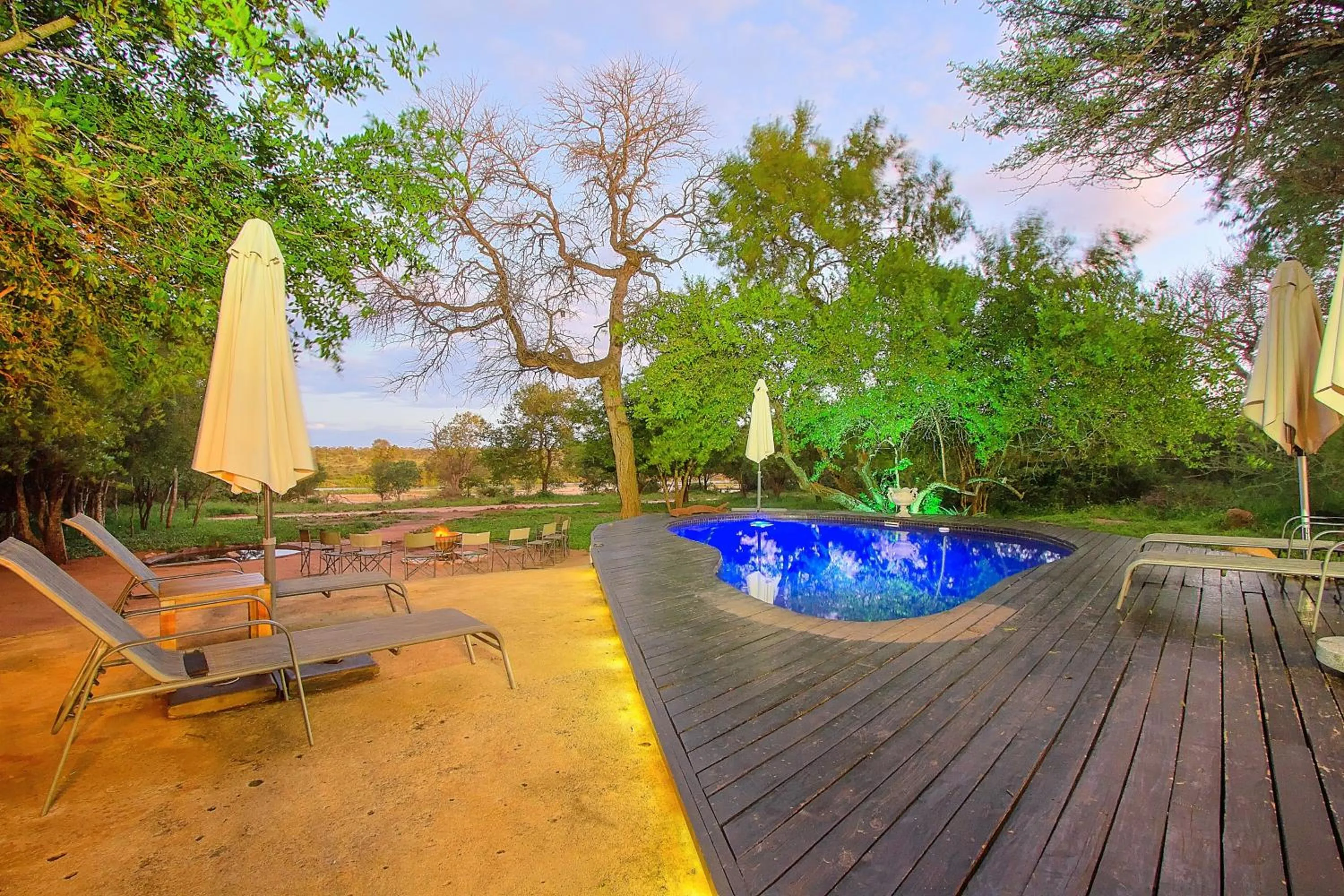 Balcony/Terrace in Mvuradona Safari Lodge