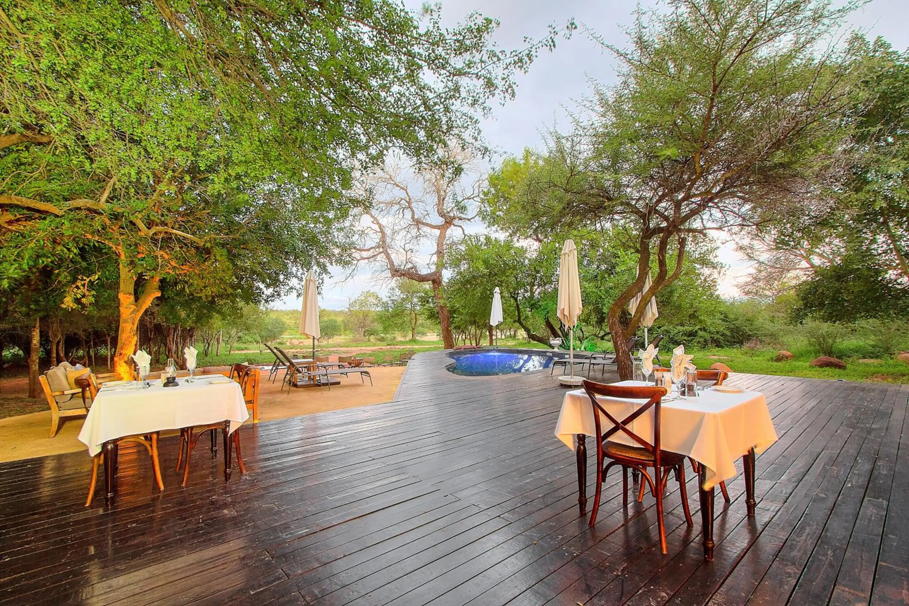 Patio in Mvuradona Safari Lodge