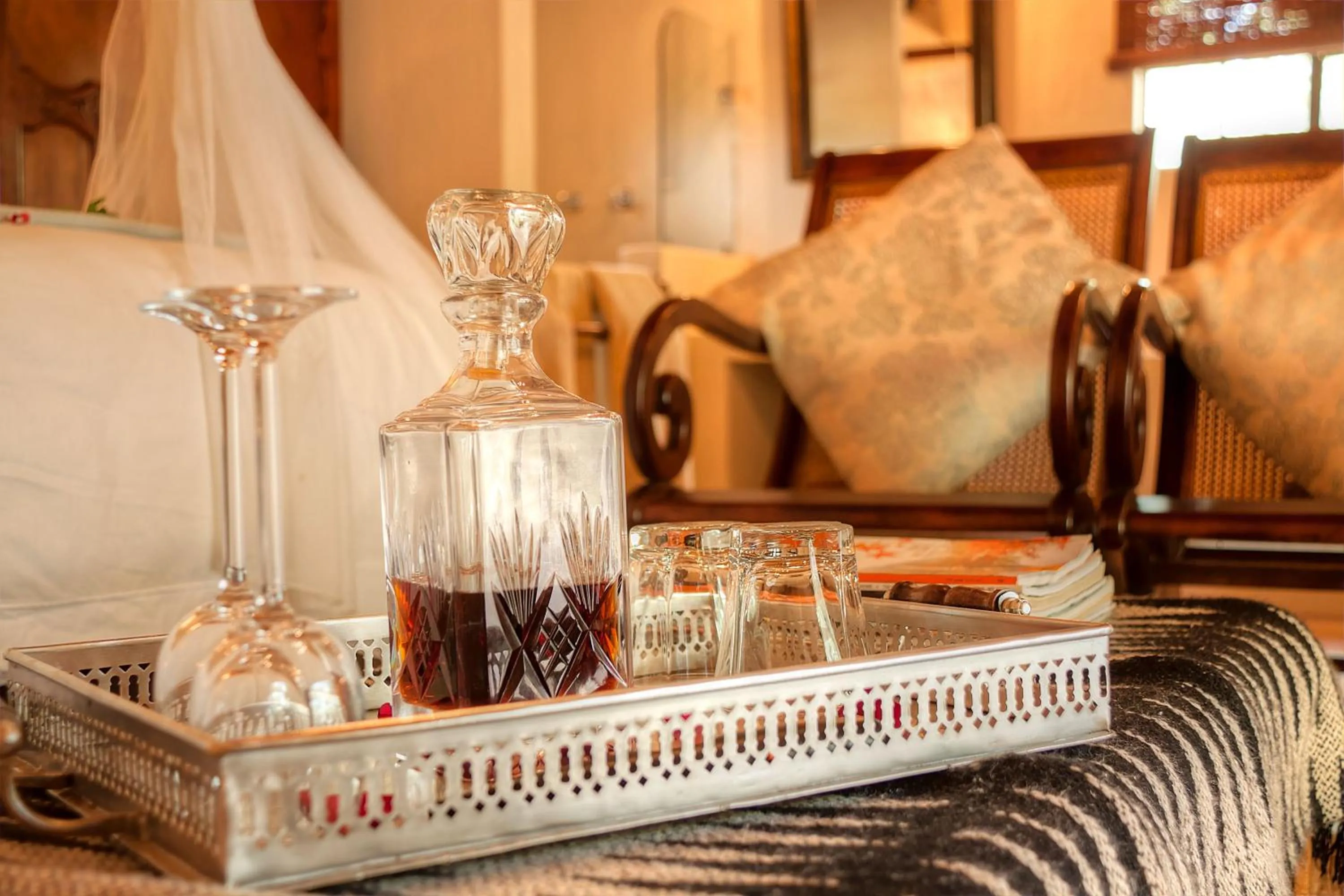 Food and drinks in Mvuradona Safari Lodge