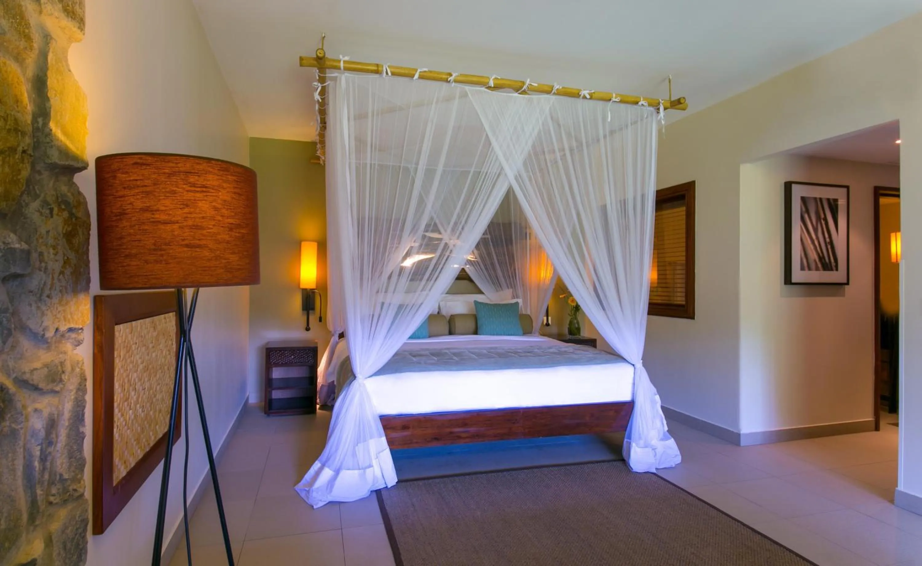Bedroom, Bed in Kempinski Seychelles Resort