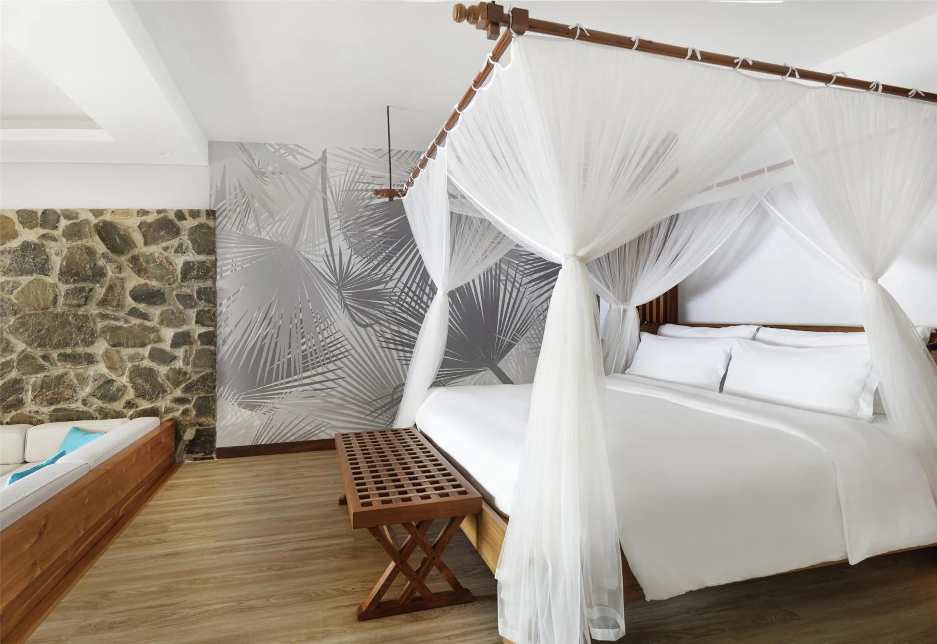 Bedroom, Bed in Kempinski Seychelles Resort
