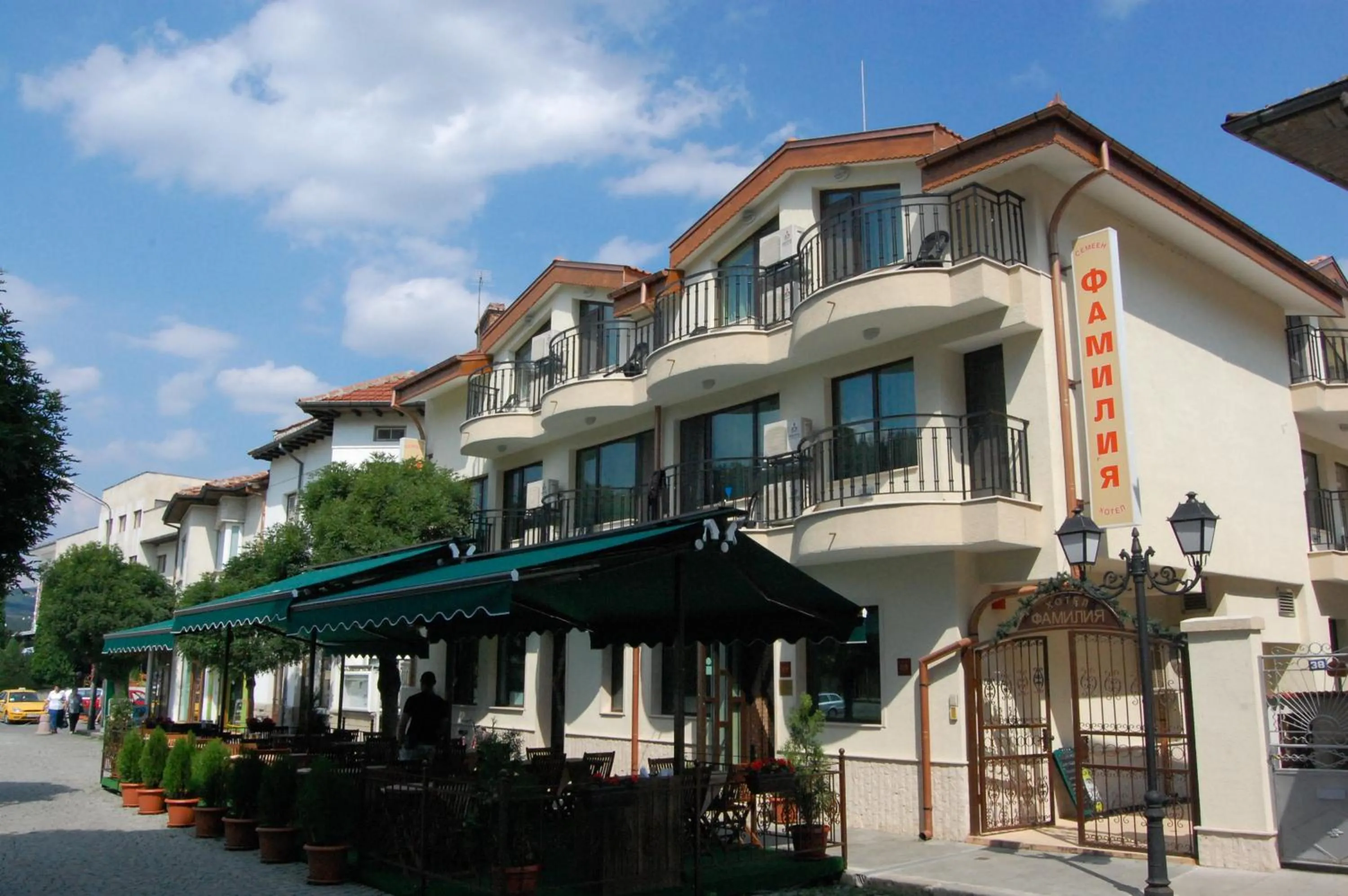 Property building in Family Hotel Familia