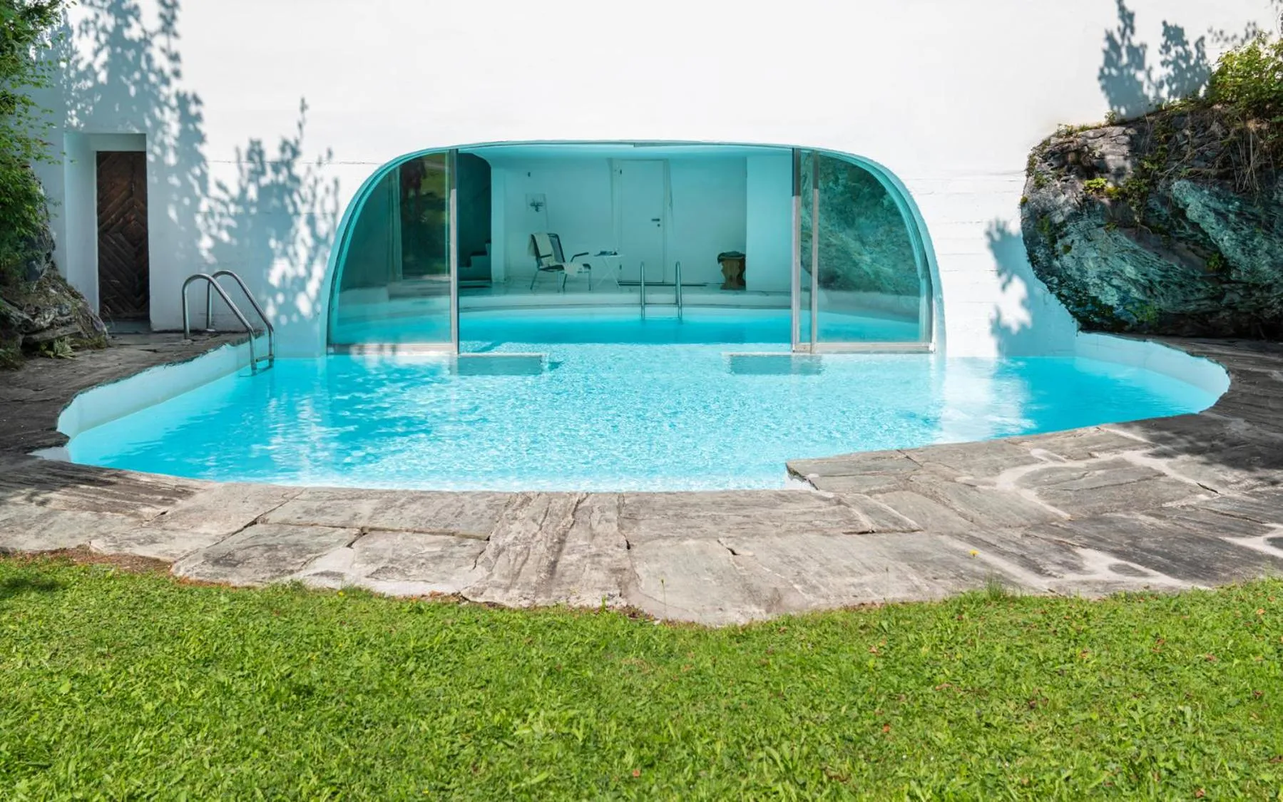 Pool view in Casa Las Caglias