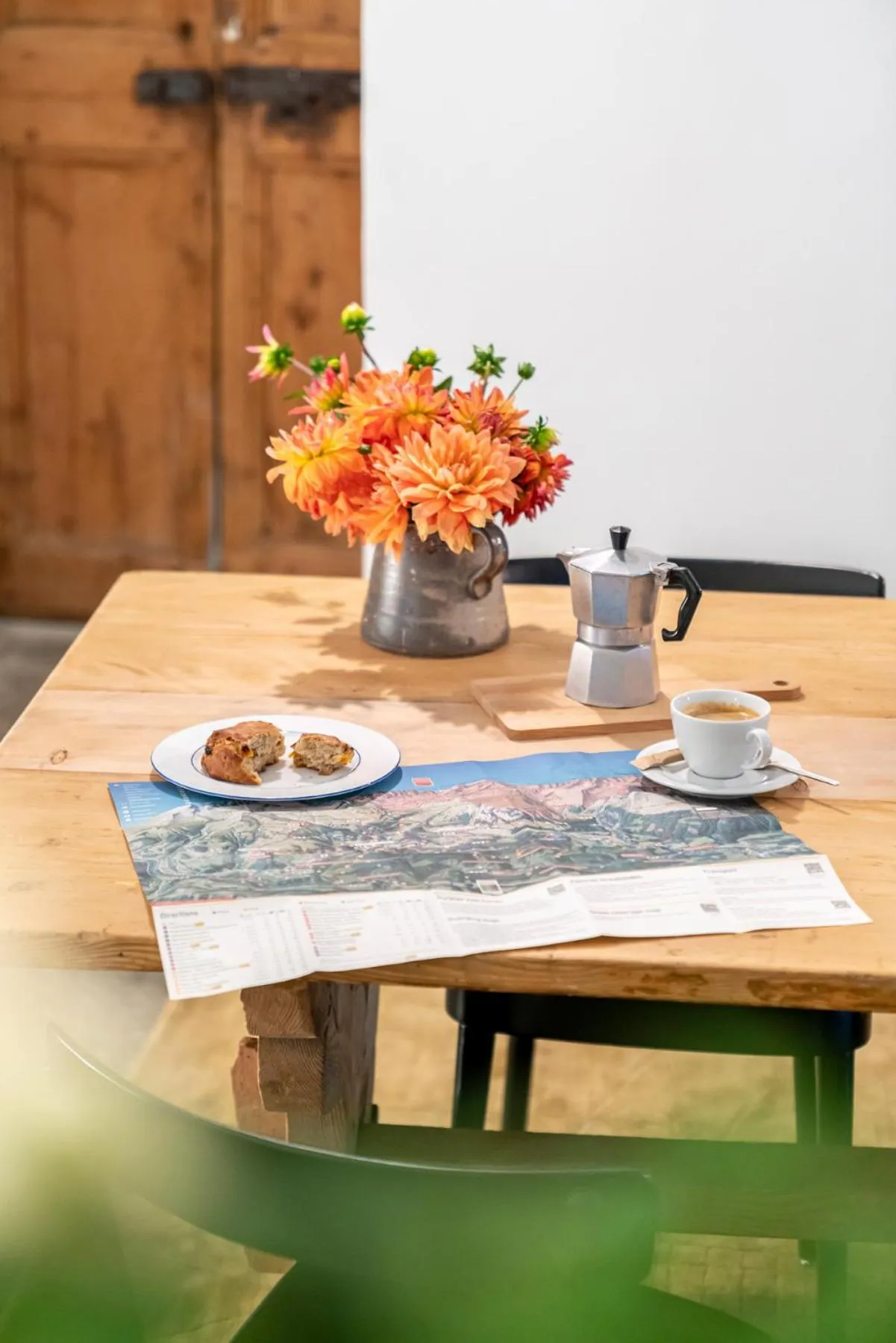 Communal kitchen in Casa Las Caglias