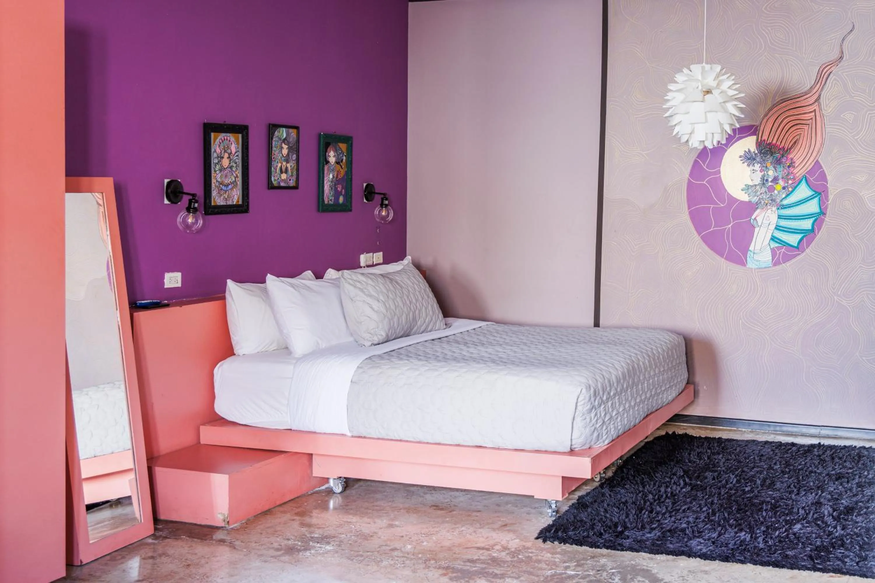 Bed in Tantalo Hotel - Kitchen - Roofbar