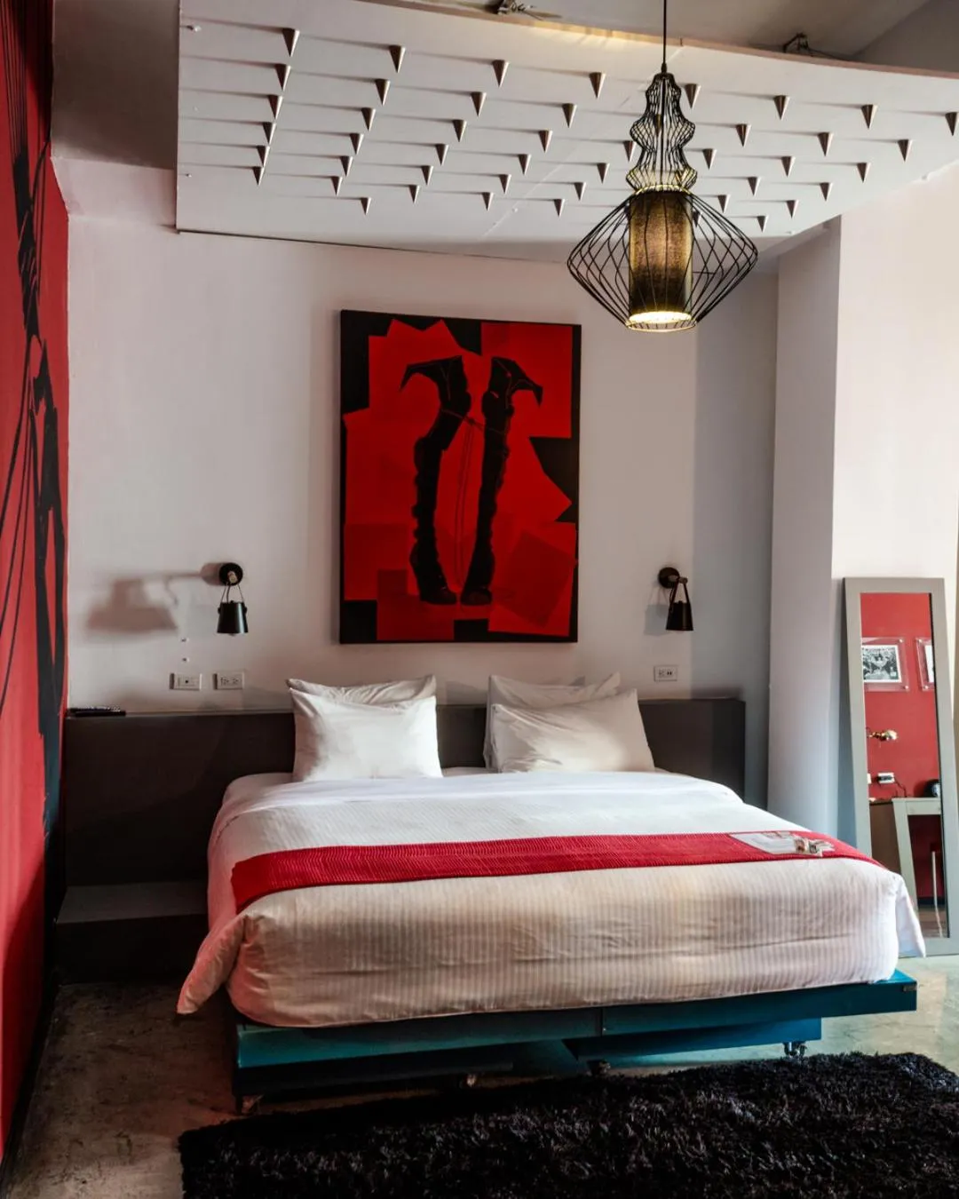 Bed in Tantalo Hotel - Kitchen - Roofbar