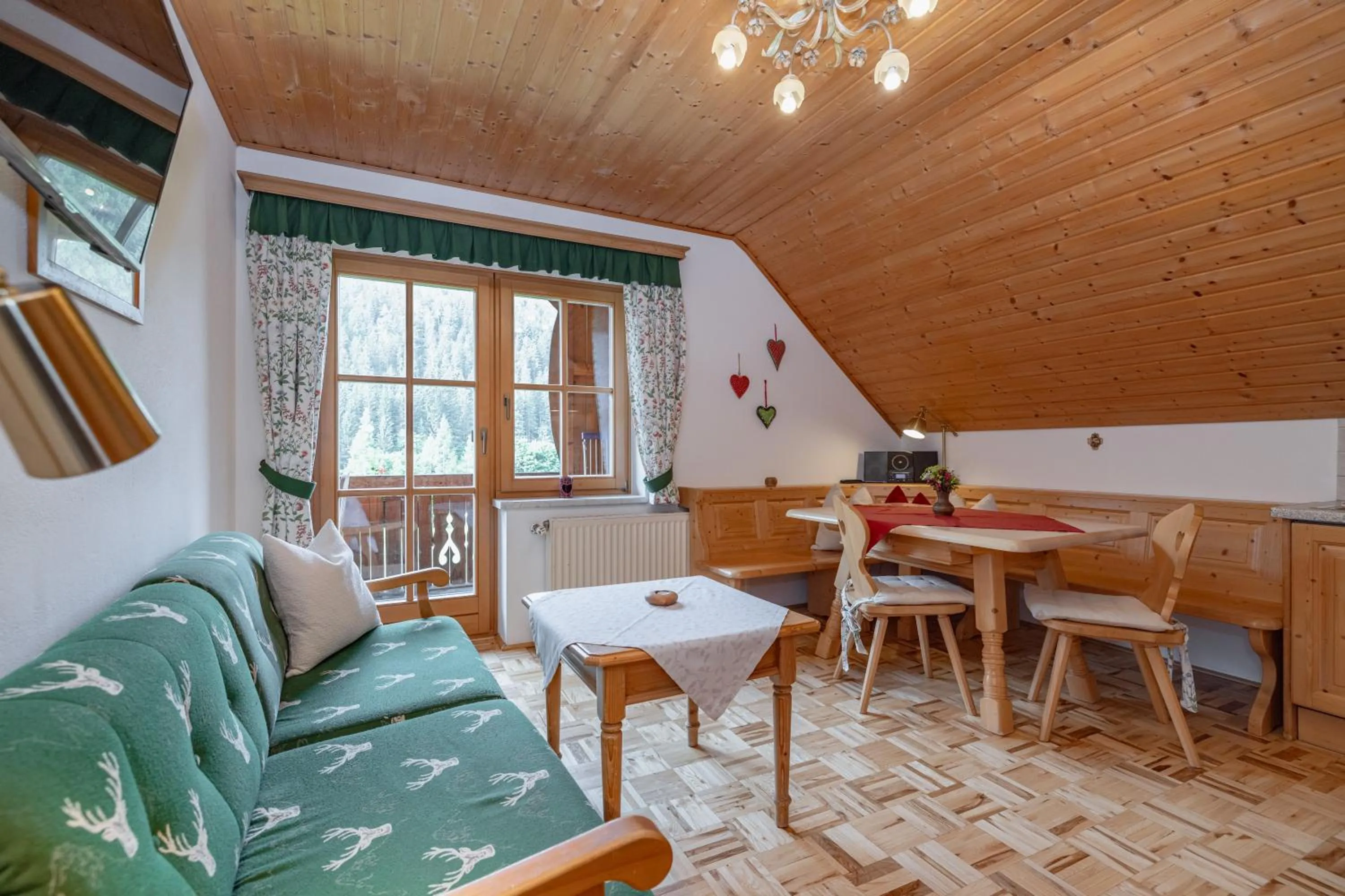 Living room in Biohof Seidl