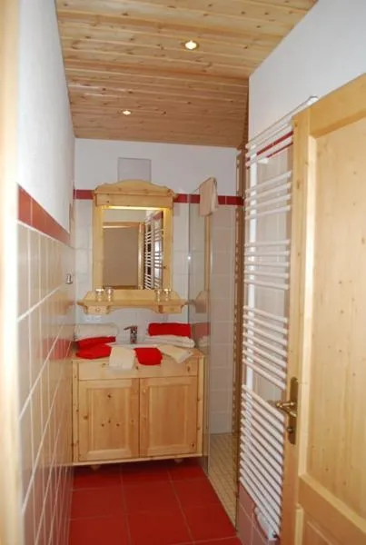 Bathroom, Bed in Biohof Seidl