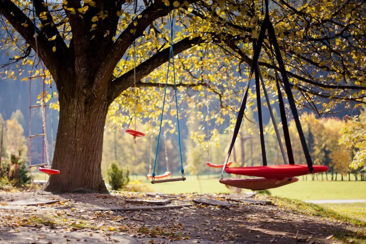 Children play ground in Biohof Seidl