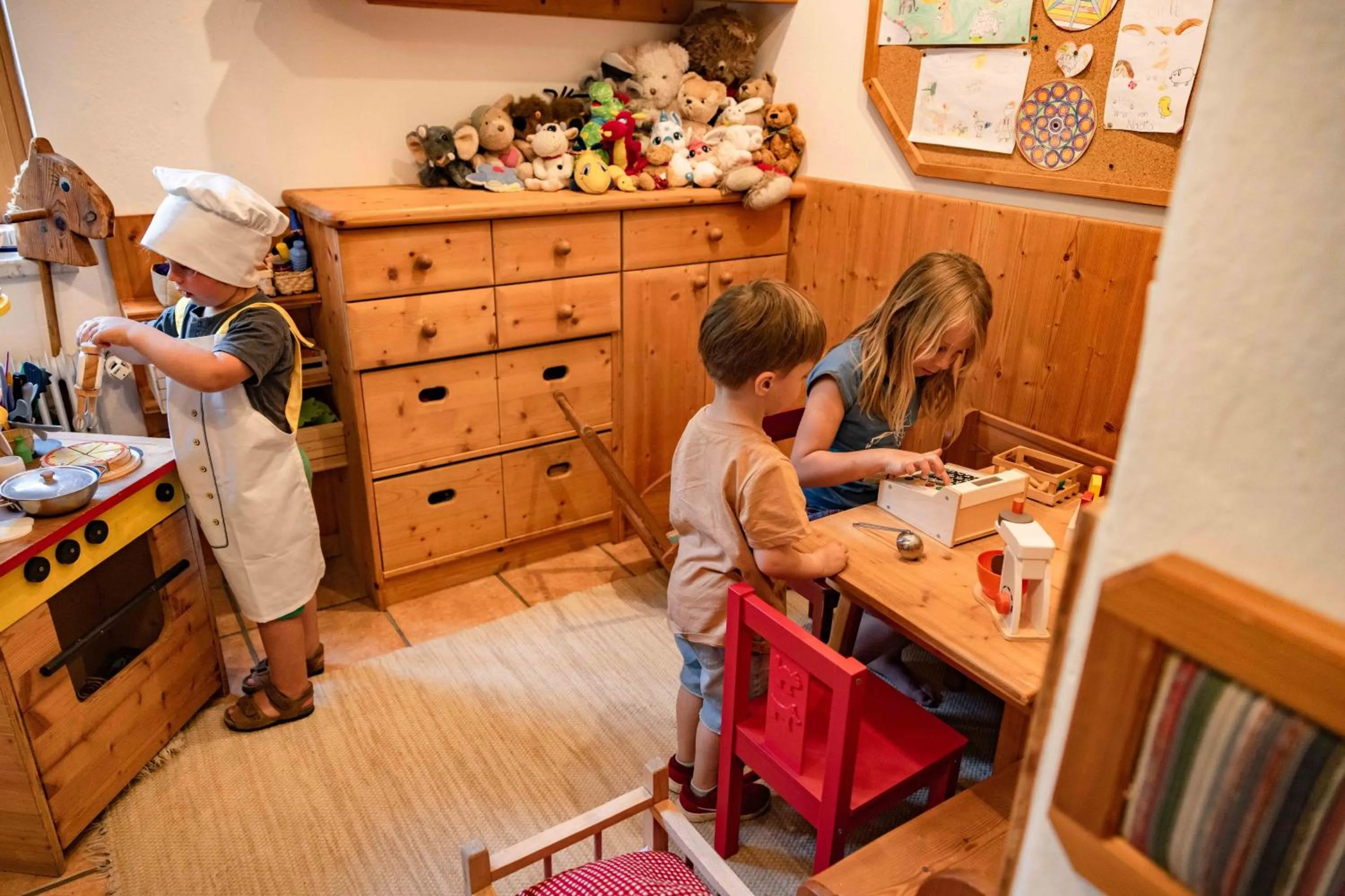 children in Biohof Seidl