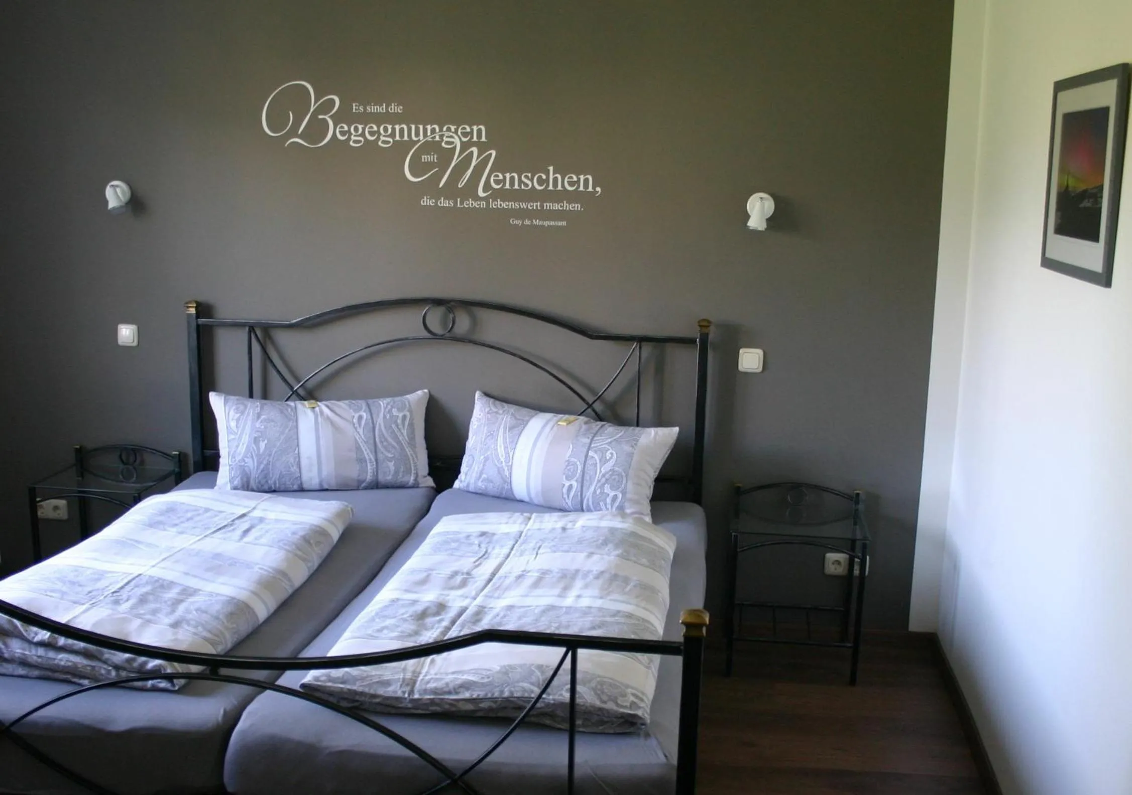 Bed in Pension Weinig