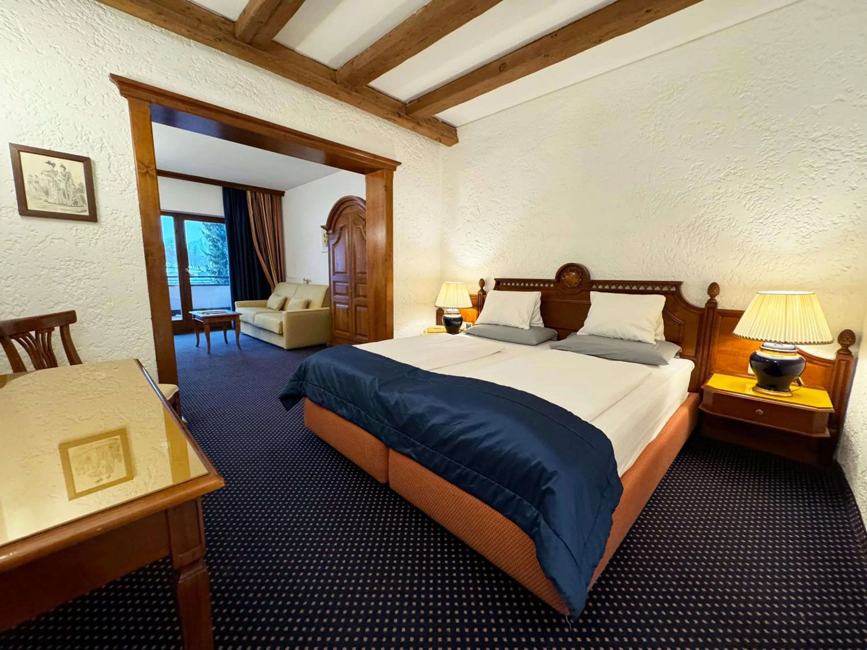 Bed in Hotel Hocheder