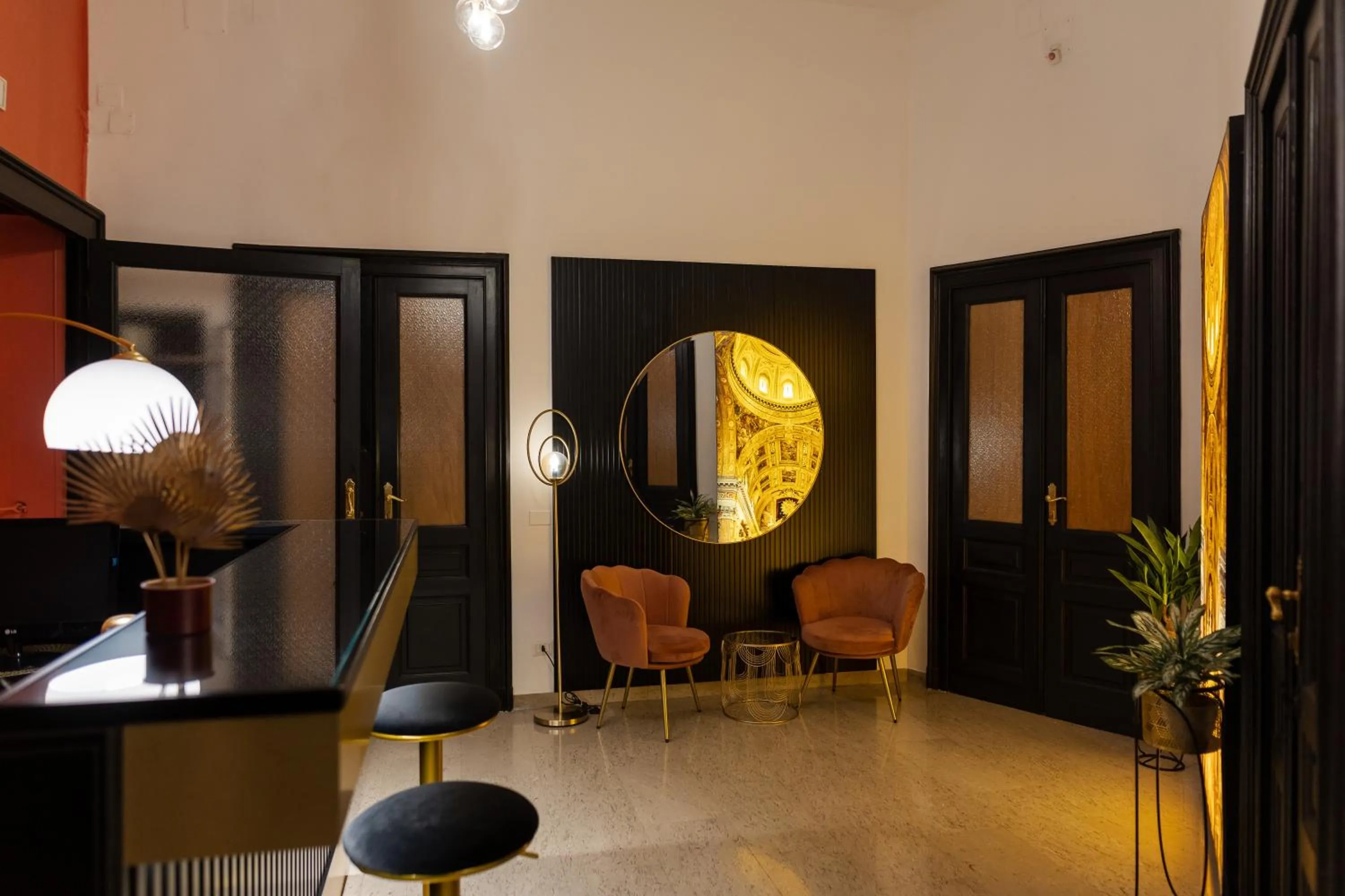 Lobby or reception in La Lepre felice-bovio