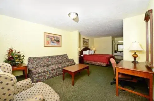 Bed in America's Best Value Inn and Suites Bed in America's Best Value Inn and Suites