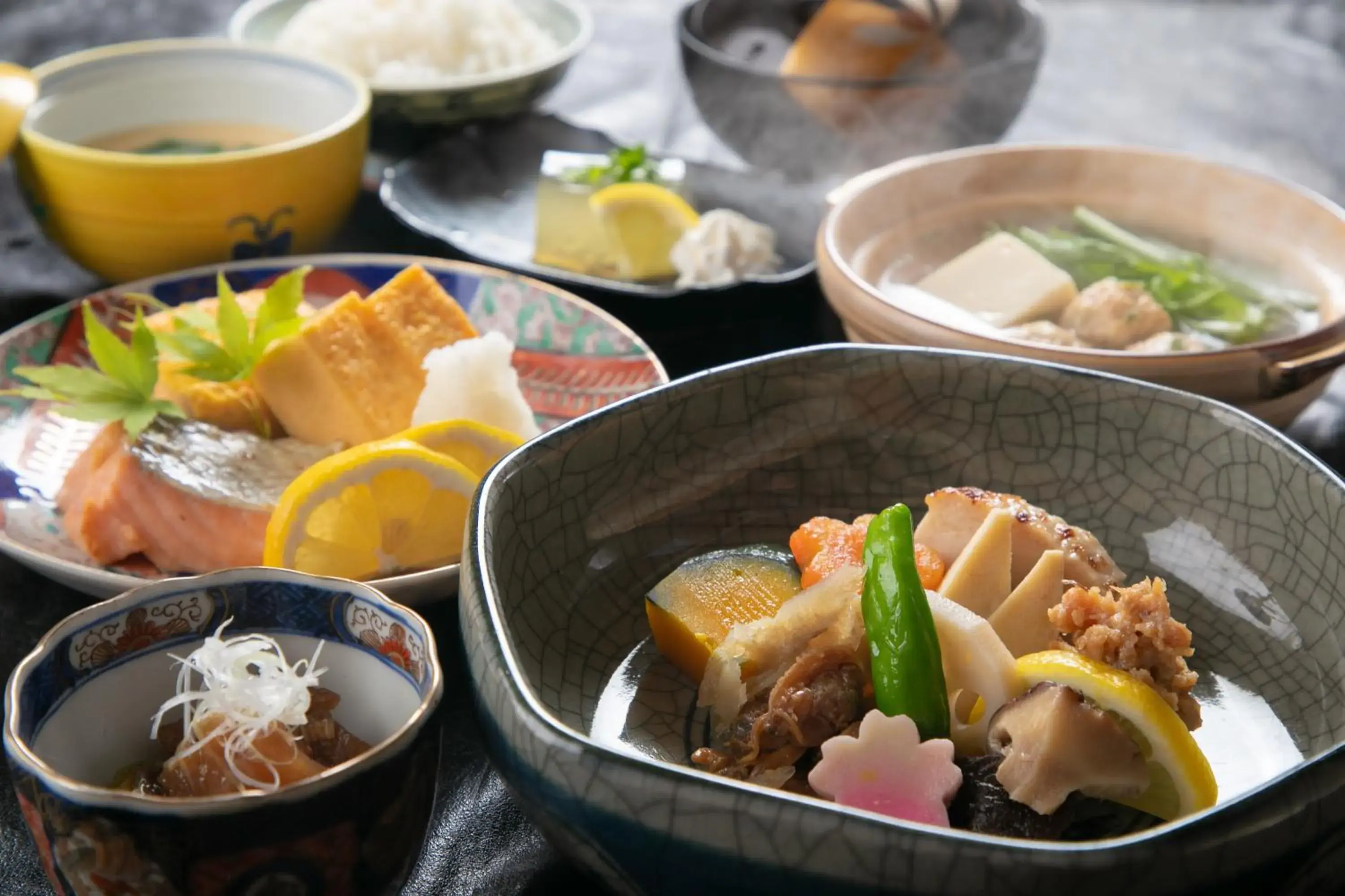 Breakfast in Ryokan Fukinoya Breakfast in Ryokan Fukinoya