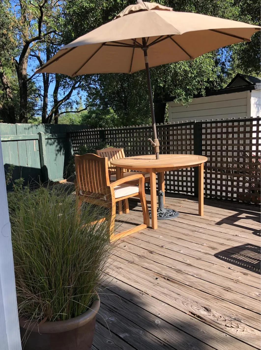 Patio in Sonoma's Best Guest Cottages