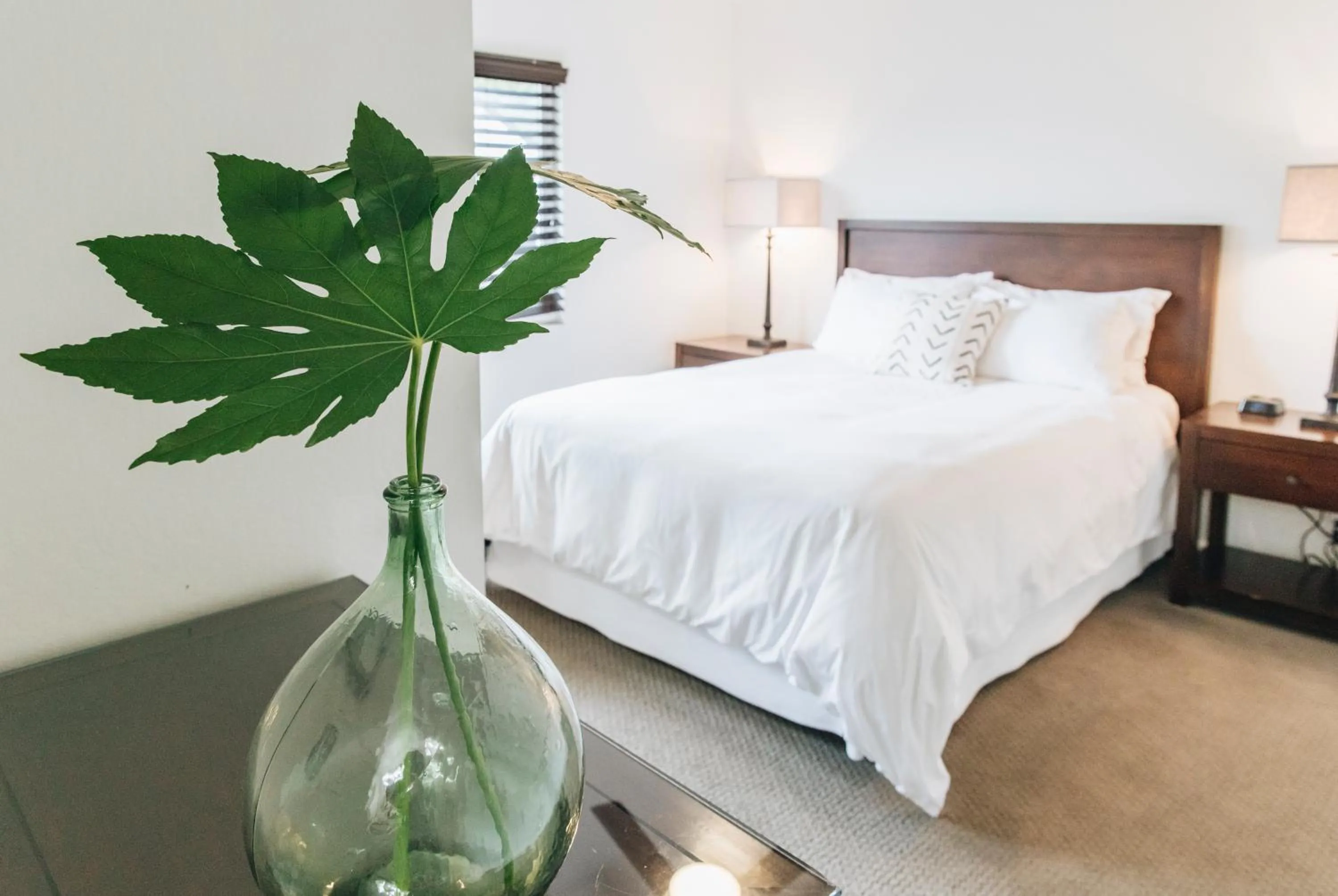 Bed in Sonoma's Best Guest Cottages