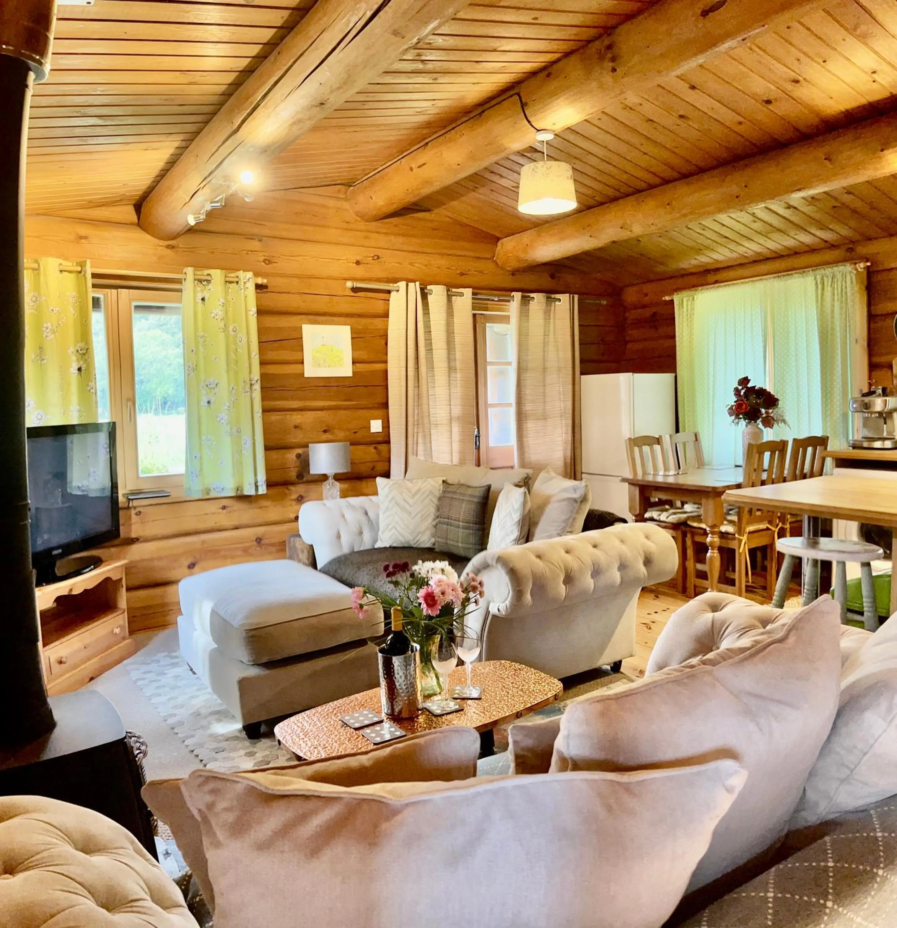 Log home village
