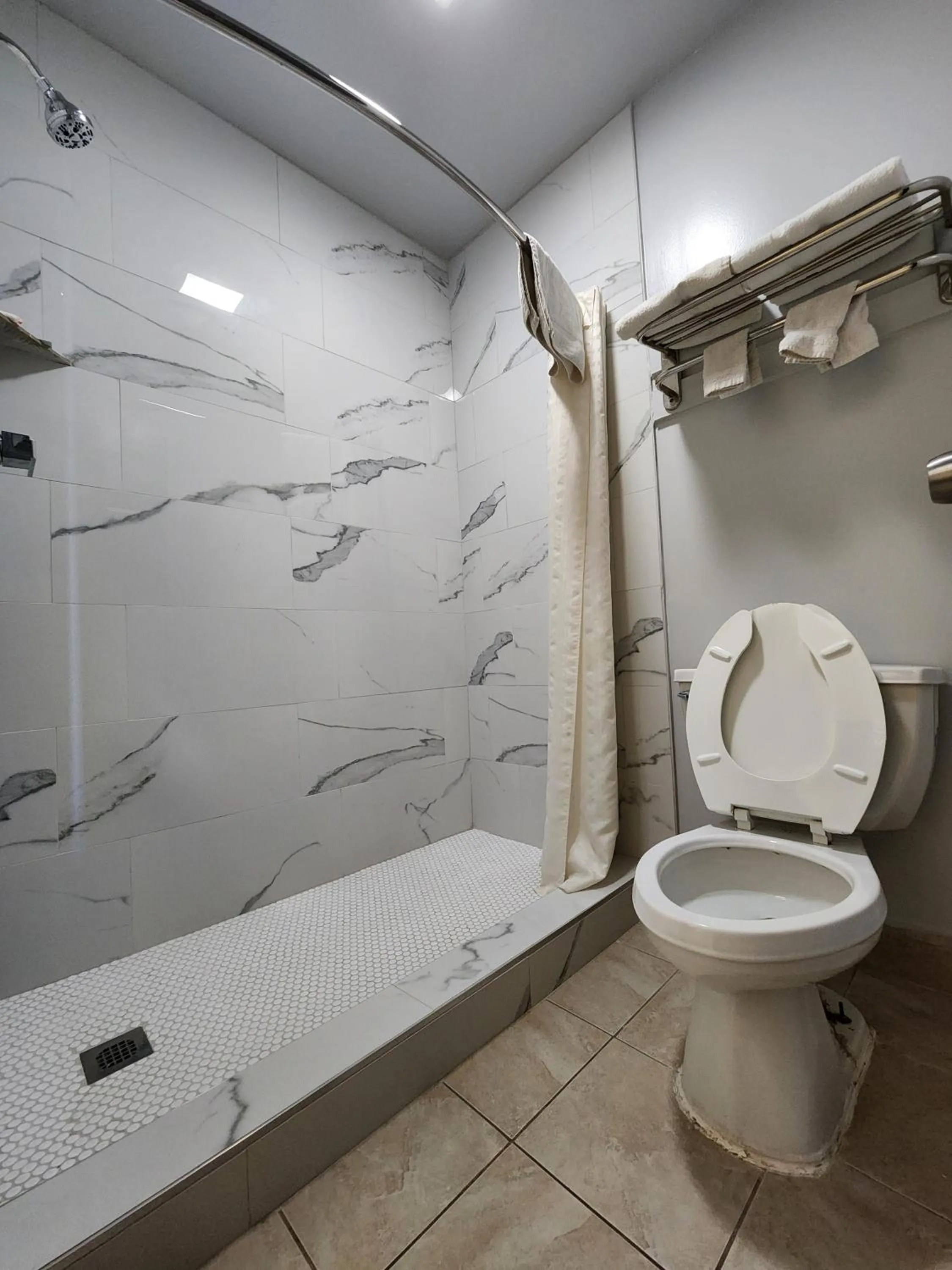 Toilet in Budget Host Inn