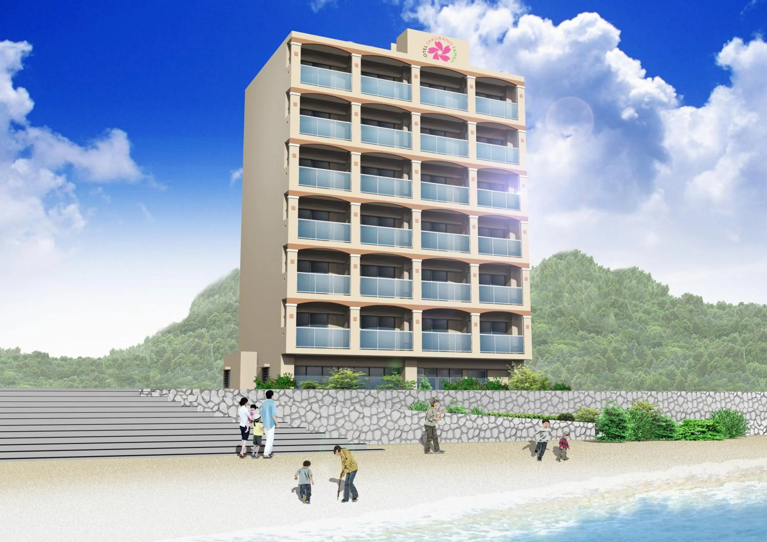 Property building in Hotel Sakurano Familia Nago