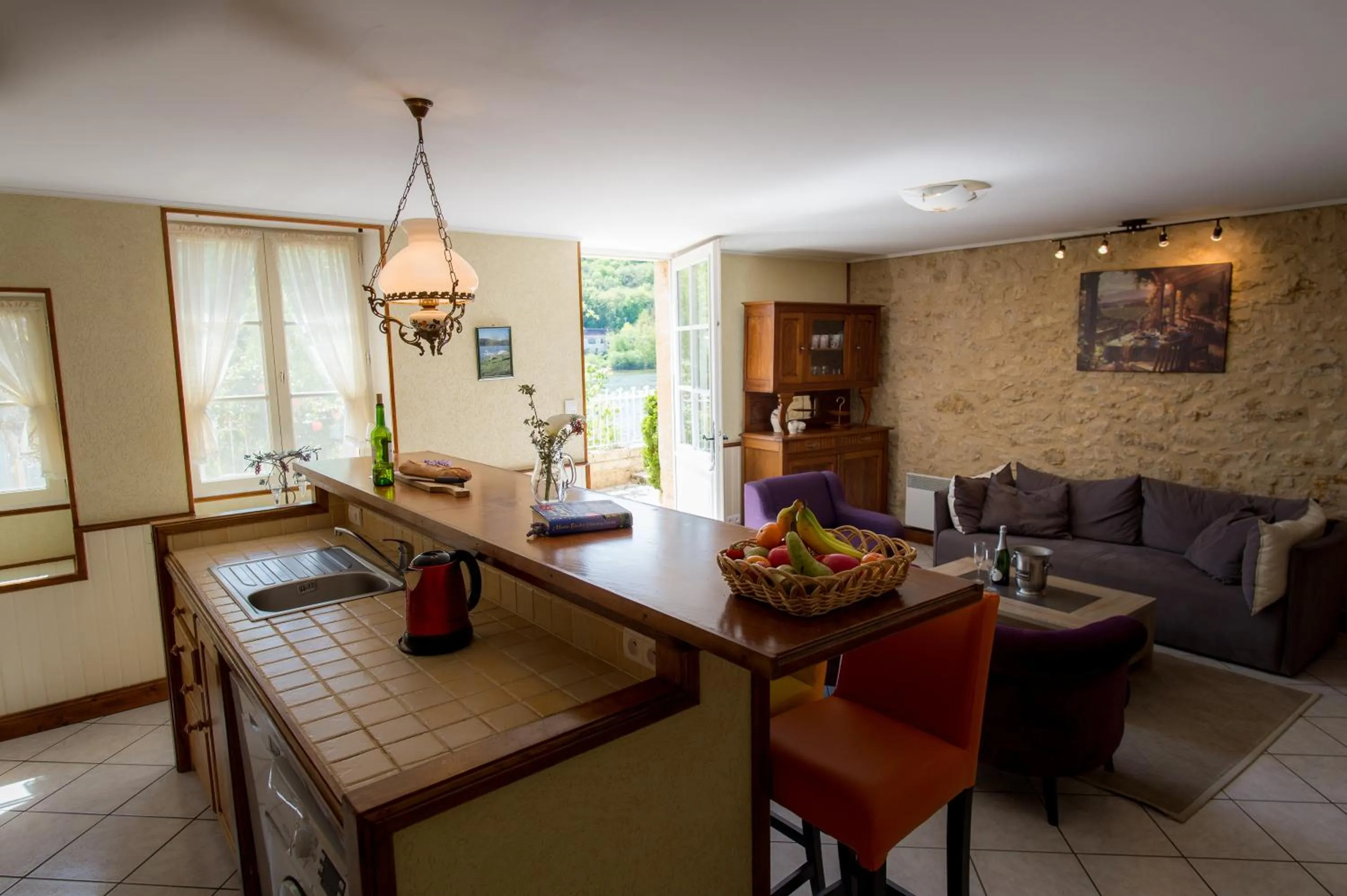 Living room in Les Magnolias holiday homes